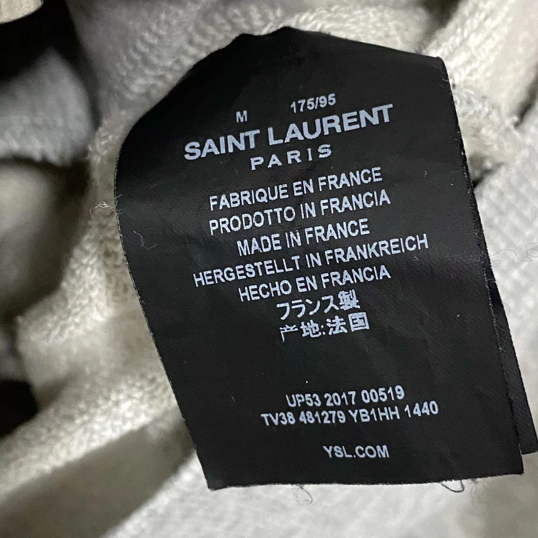 Saint Laurent Paris Saint Laurent Paris Men's Hooded Zip-Up Jacket 99 New Size M Size US M / EU 48-50 / 2 - 5 Thumbnail