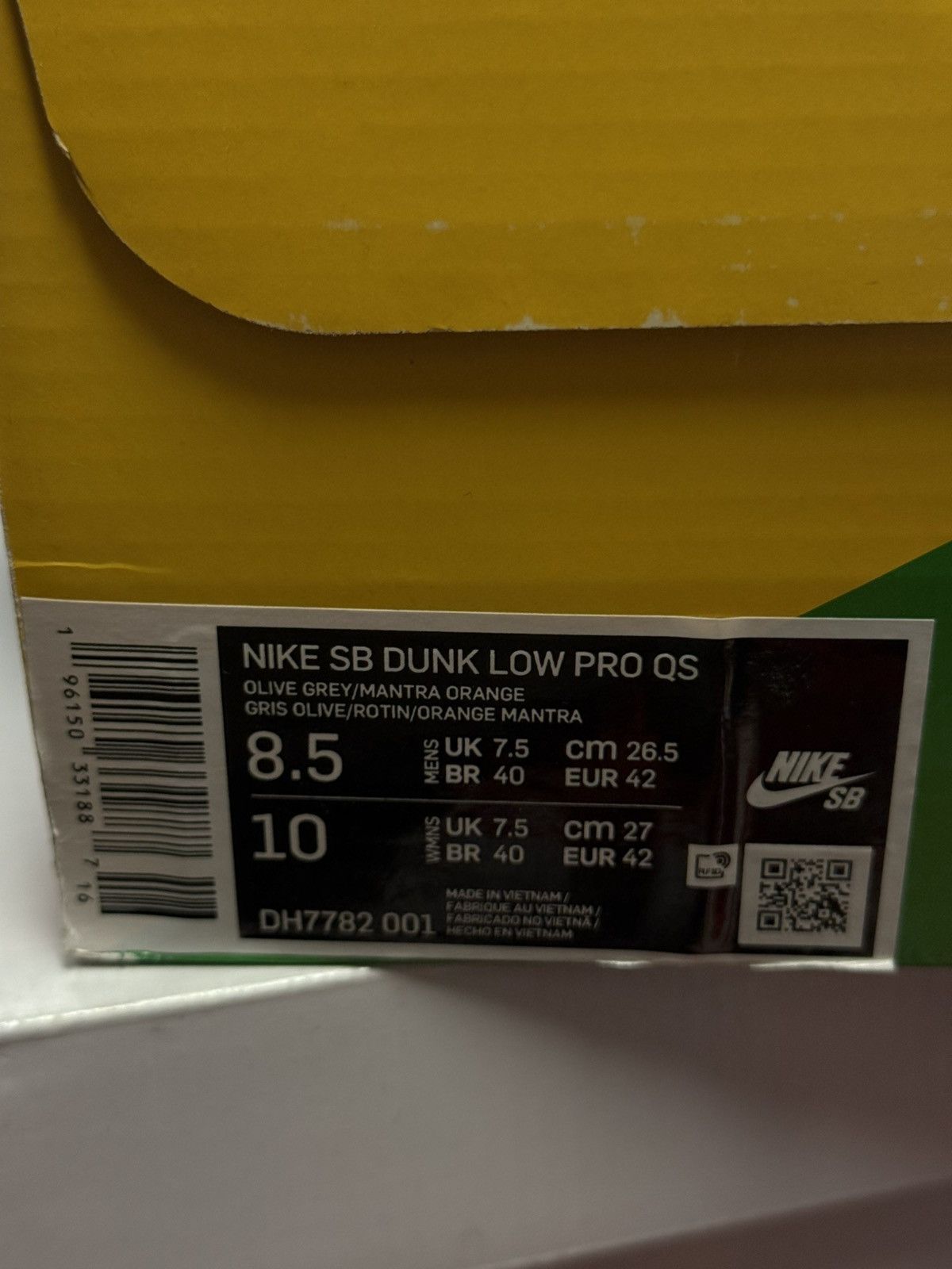 Nike Nike SB Dunk Low Crushed D.C (DH7782-001) Size 8.5 Size US 8.5 / EU 41-42 - 13 Thumbnail