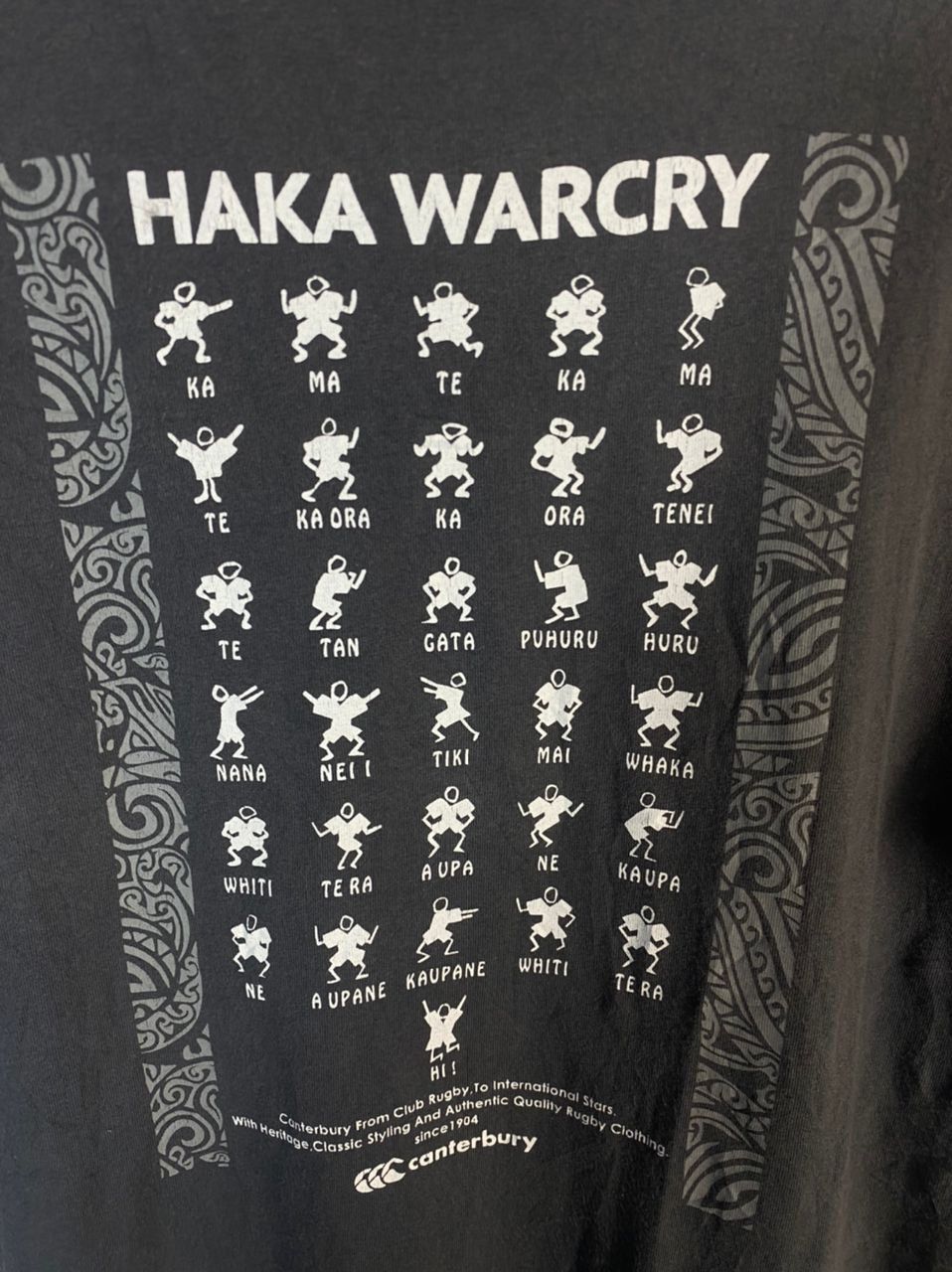 Canterbury of New Zealand Haka warcry printed tshirt by Canterbury Size US L / EU 52-54 / 3 - 8 Thumbnail