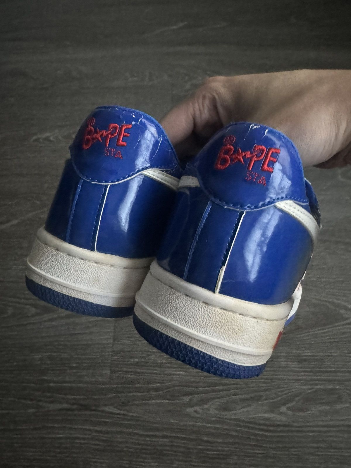 Bape 2006 Bapesta Red/Navy FS-001 Size US 8.5 / EU 41-42 - 6 Thumbnail