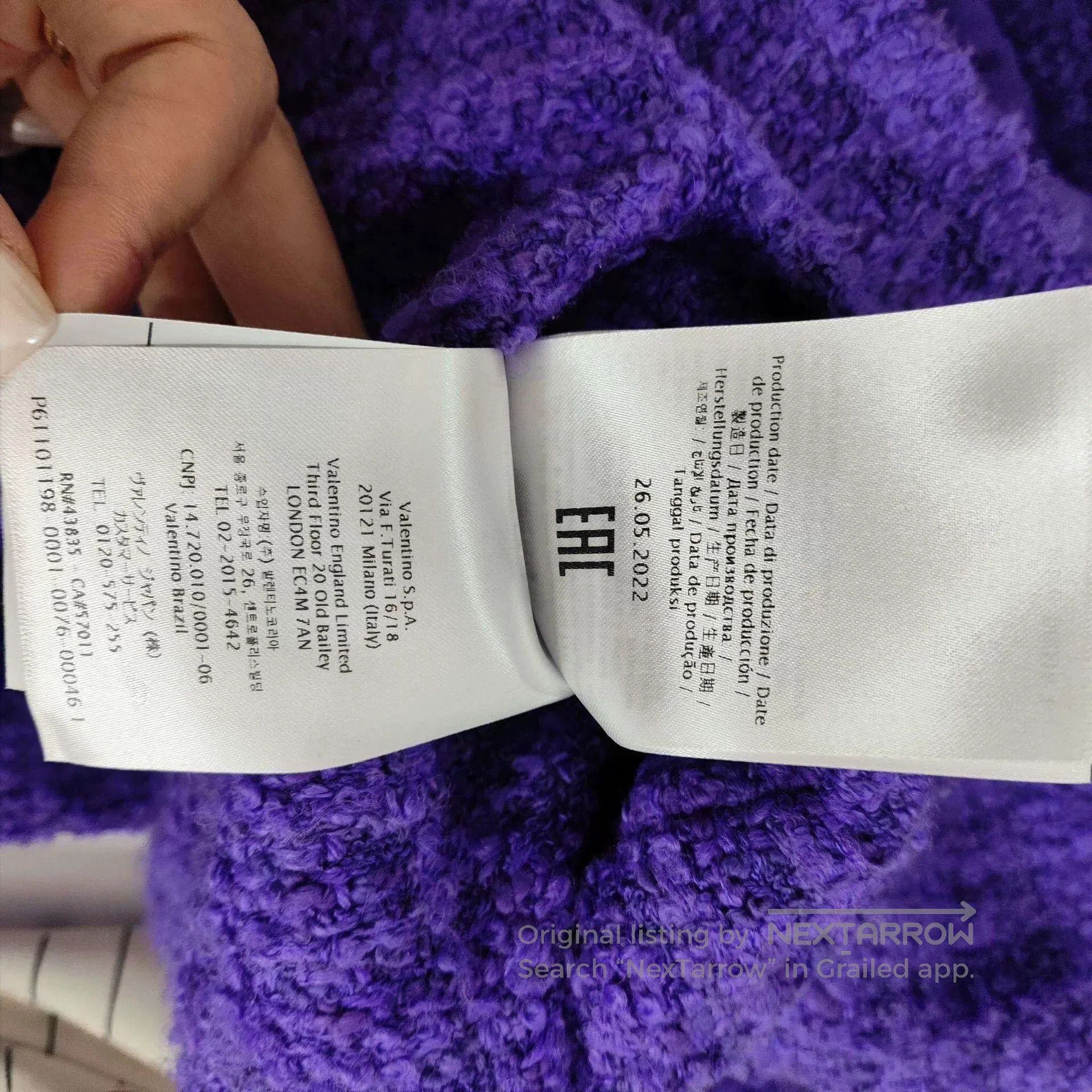 Valentino Valentino Purple Tweed Long. Size S / US 4 / IT 40 - 6 Thumbnail