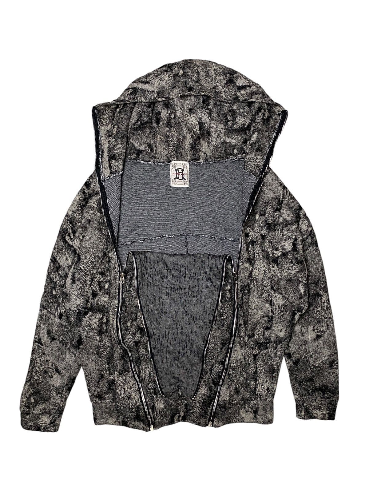 If Six Was Nine Nameless Crocodile Pattern Multizip Ninja Hoodie Size US XL / EU 56 / 4 - 5 Thumbnail