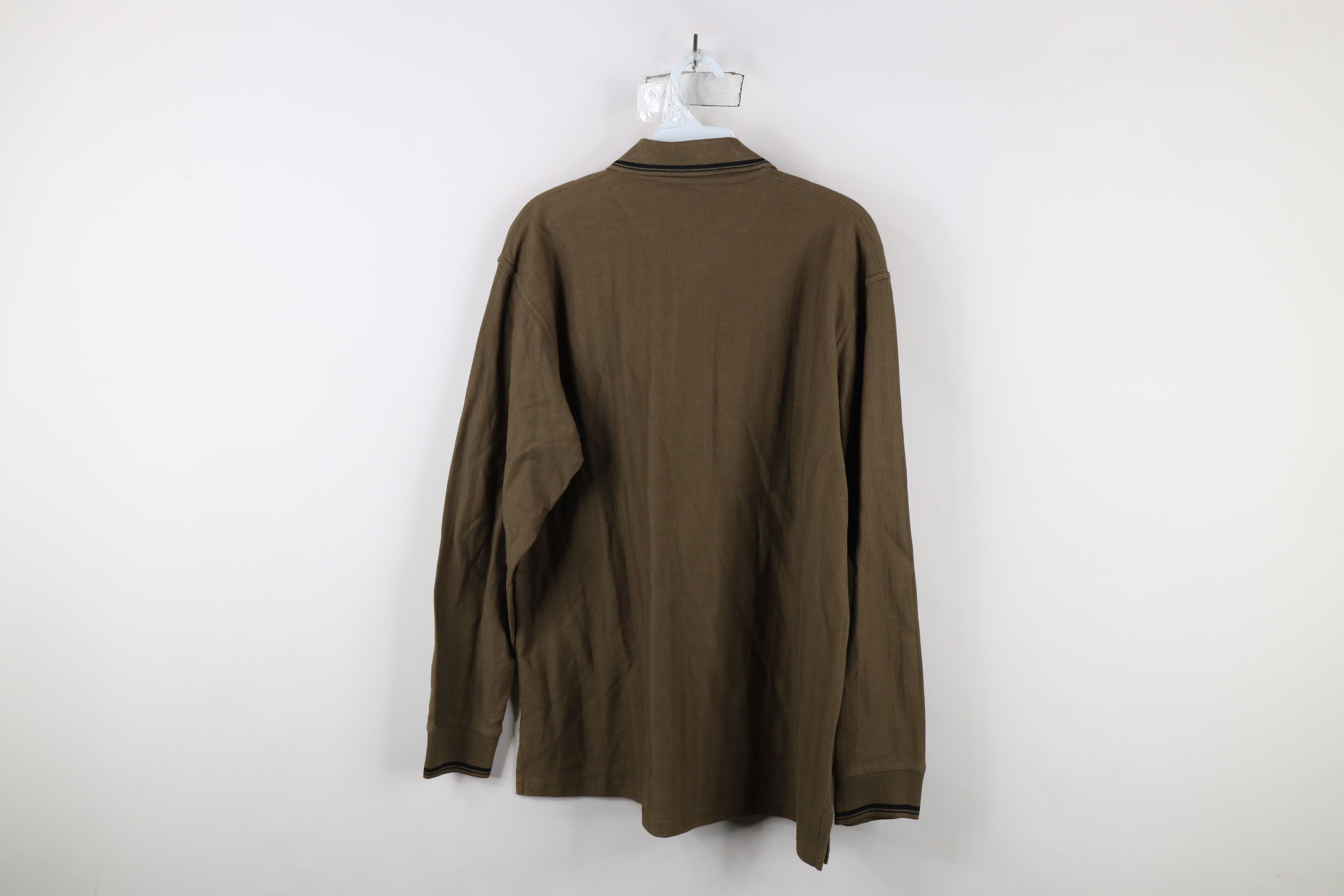 Calvin Klein × Vintage Deadstock Vintage 90s Calvin Klein Long Sleeve Polo Size US M / EU 48-50 / 2 - 10 Thumbnail