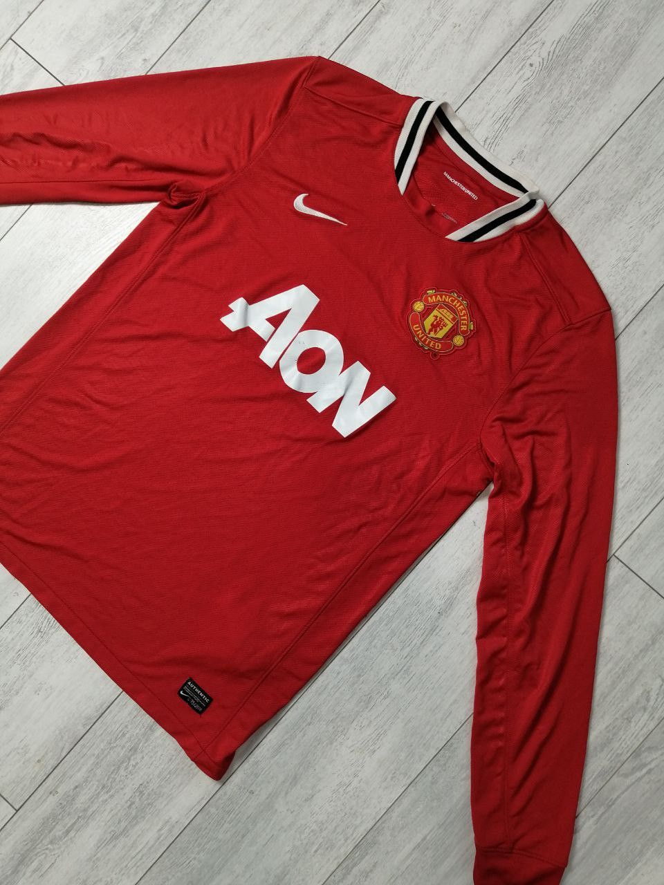 Nike Nike Manchester United Home 2011-2012 Long Sleeve Jersey Size US L / EU 52-54 / 3 - 3 Thumbnail