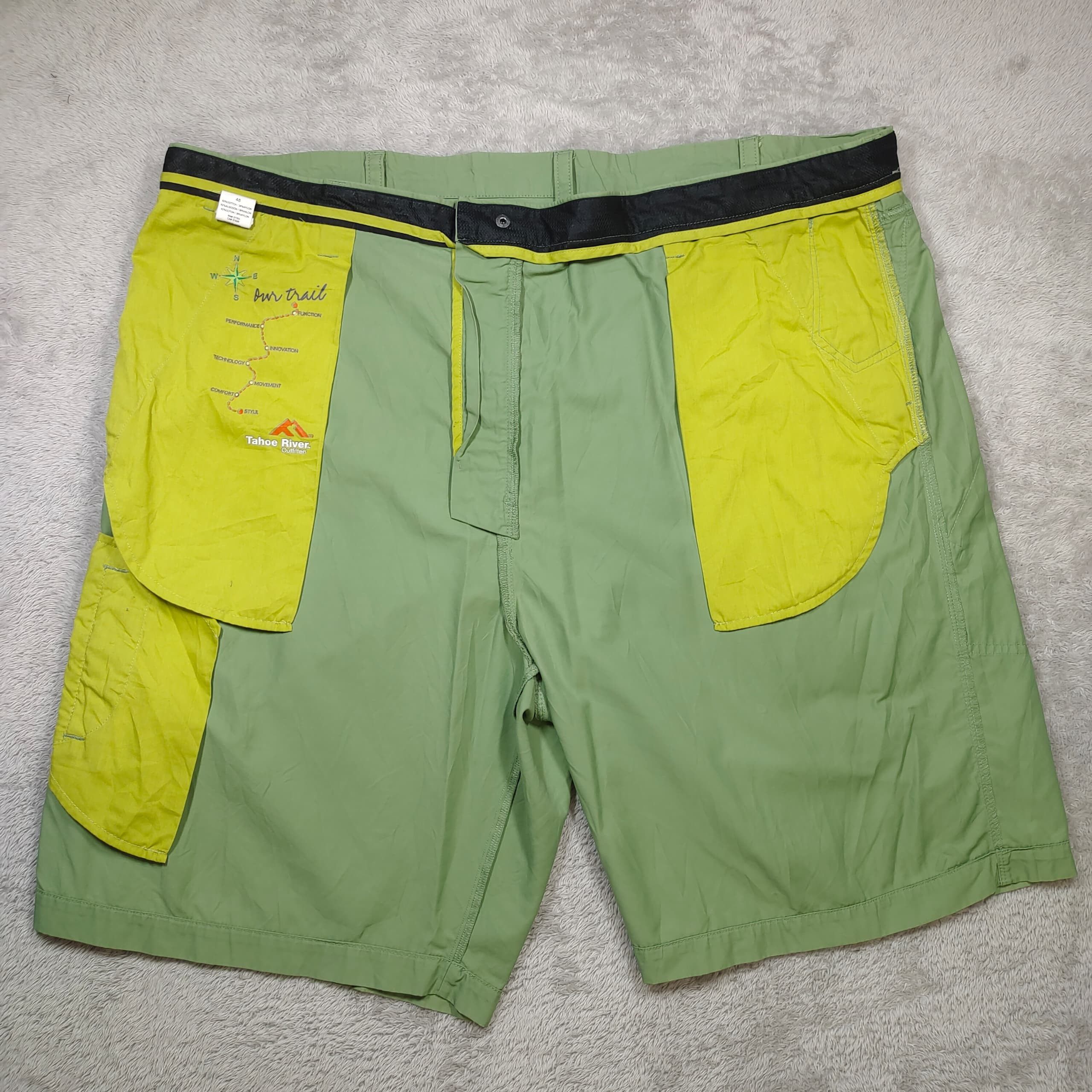 Stussy × Vintage TAHOE RIVER OUTFITTERS WAIST 47 GREEN OUTDOOR TRAVEL SHORTS Size US 44 / EU 60 - 7 Thumbnail