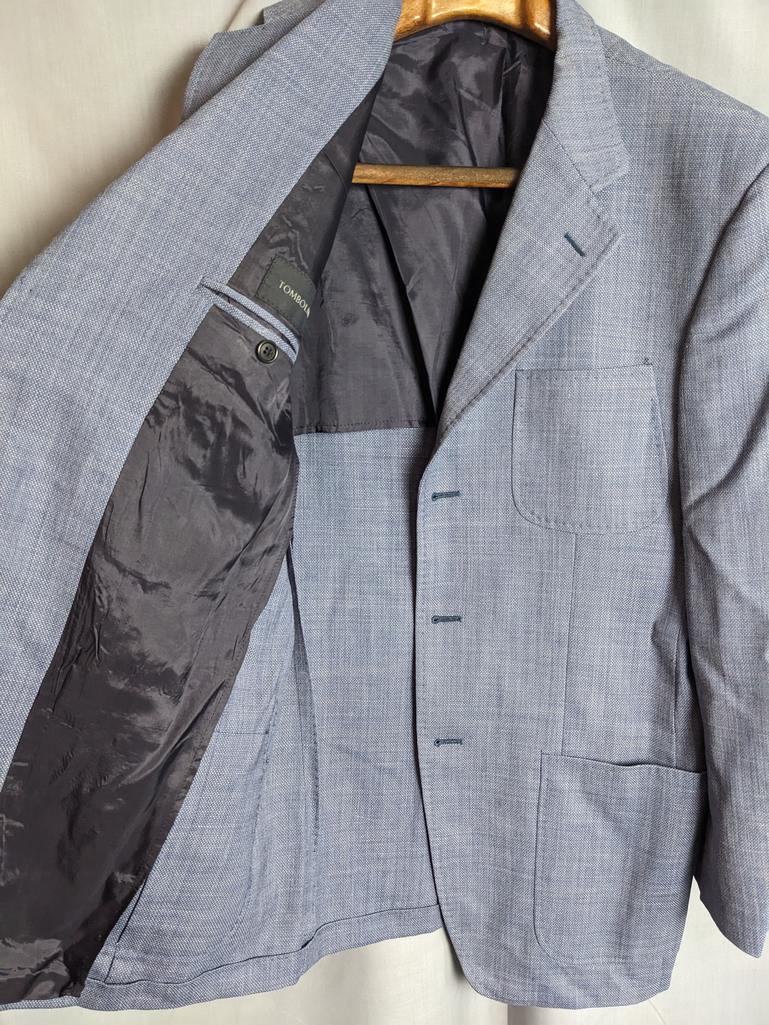 Tombolini Tombolini Jacket Mens Wool Linen Blazer Size 50R - 6 Thumbnail