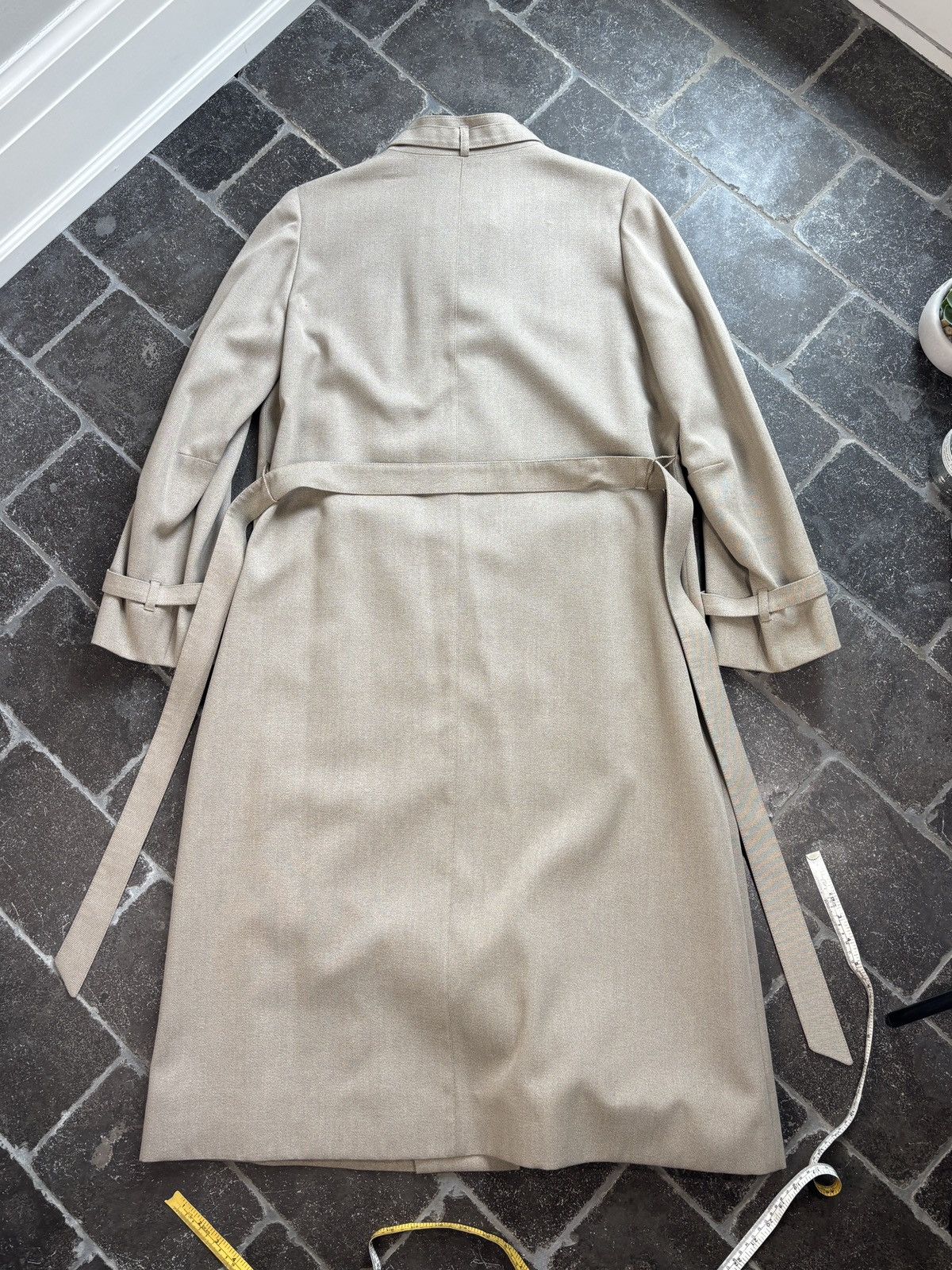 Vintage Vintage Aquascutum Coat Belted Jacket Full Length Trench 90s Size M / US 6-8 / IT 42-44 - 8 Thumbnail