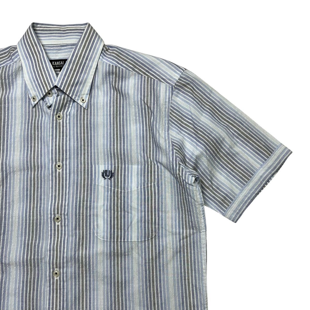 Kansai Yamamoto Kansai Yamamoto Shadow Striped button shirt Size US M / EU 48-50 / 2 - 3 Thumbnail