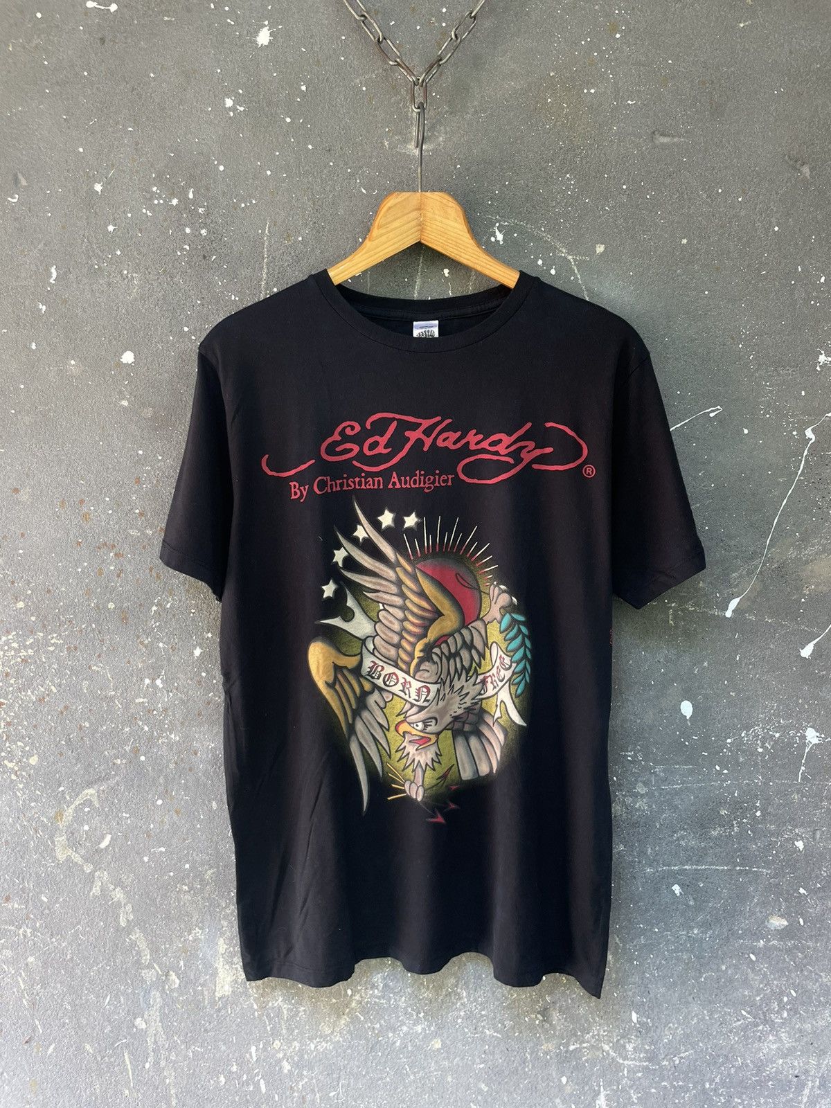 Ed Hardy Ed Hardy By Christian Audigier T-Shirt Y2K Eagle Print Logo Size US L / EU 52-54 / 3 - 1 Thumbnail