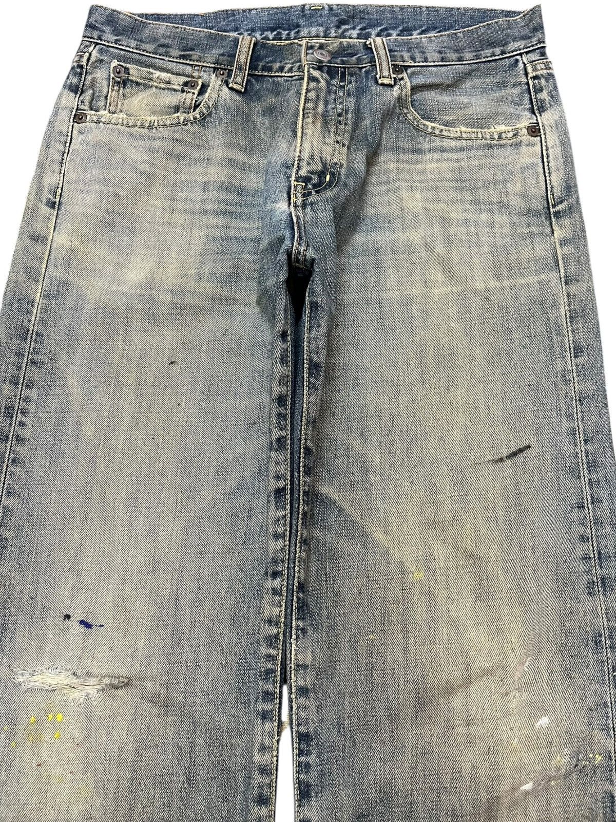 Uniqlo Vintage Uniqlo S-003 Mudwash Faded Distressed Denim Size US 31 - 2 Thumbnail