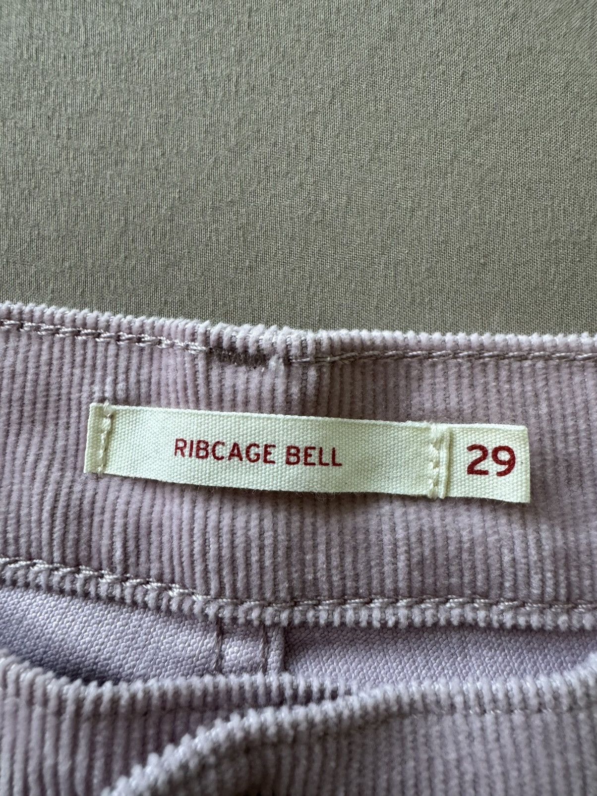 Levi's Levi’s Bell Bottom Corduroy Ribcage Jeans Size 29" - 4 Thumbnail