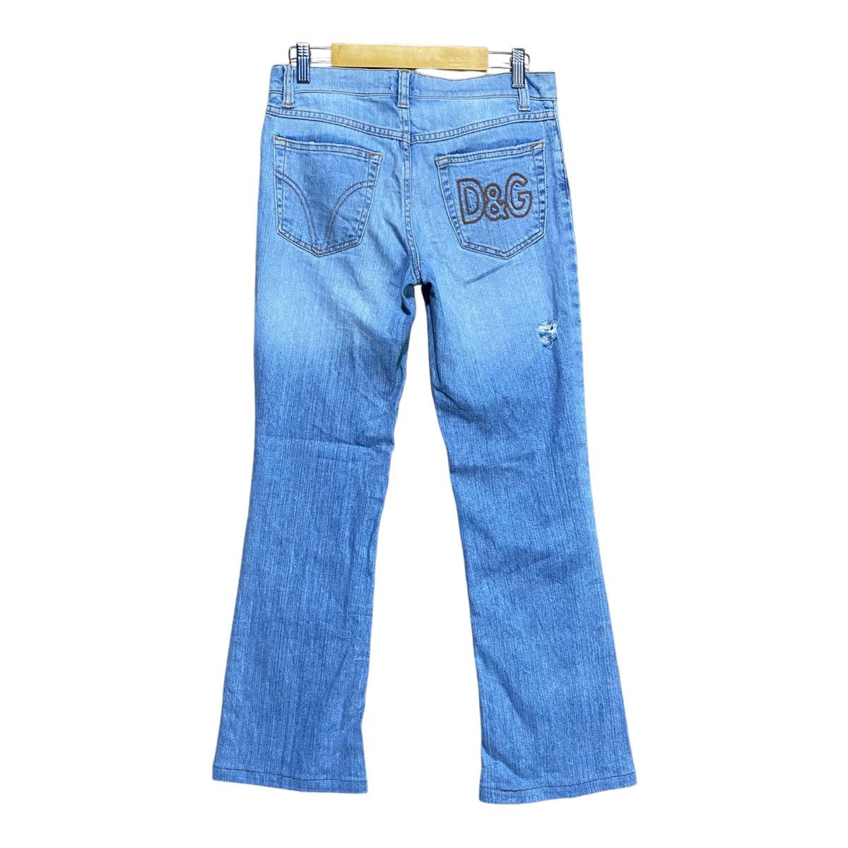 Dolce & Gabbana × Jean Dolce & Gabbana Distressed Bootcut Jeans Size 26" / US 2 / IT 38 - 2 Thumbnail