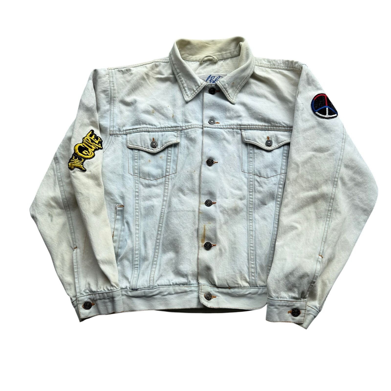 Vintage Vintage 90’s Patchwork Custom Denim Jacket XL Size US XL / EU 56 / 4 - 1 Thumbnail