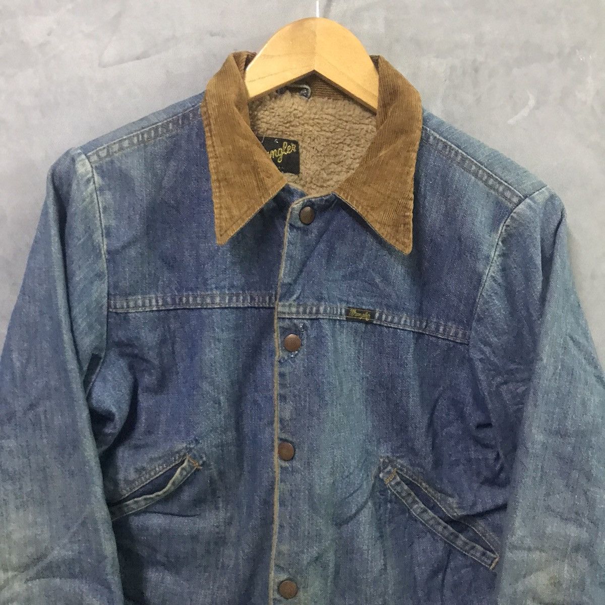 Vintage × Wrangler Vintage 60/70s Wrangler Sherpa Denim Jacket Size US S / EU 44-46 / 1 - 5 Thumbnail