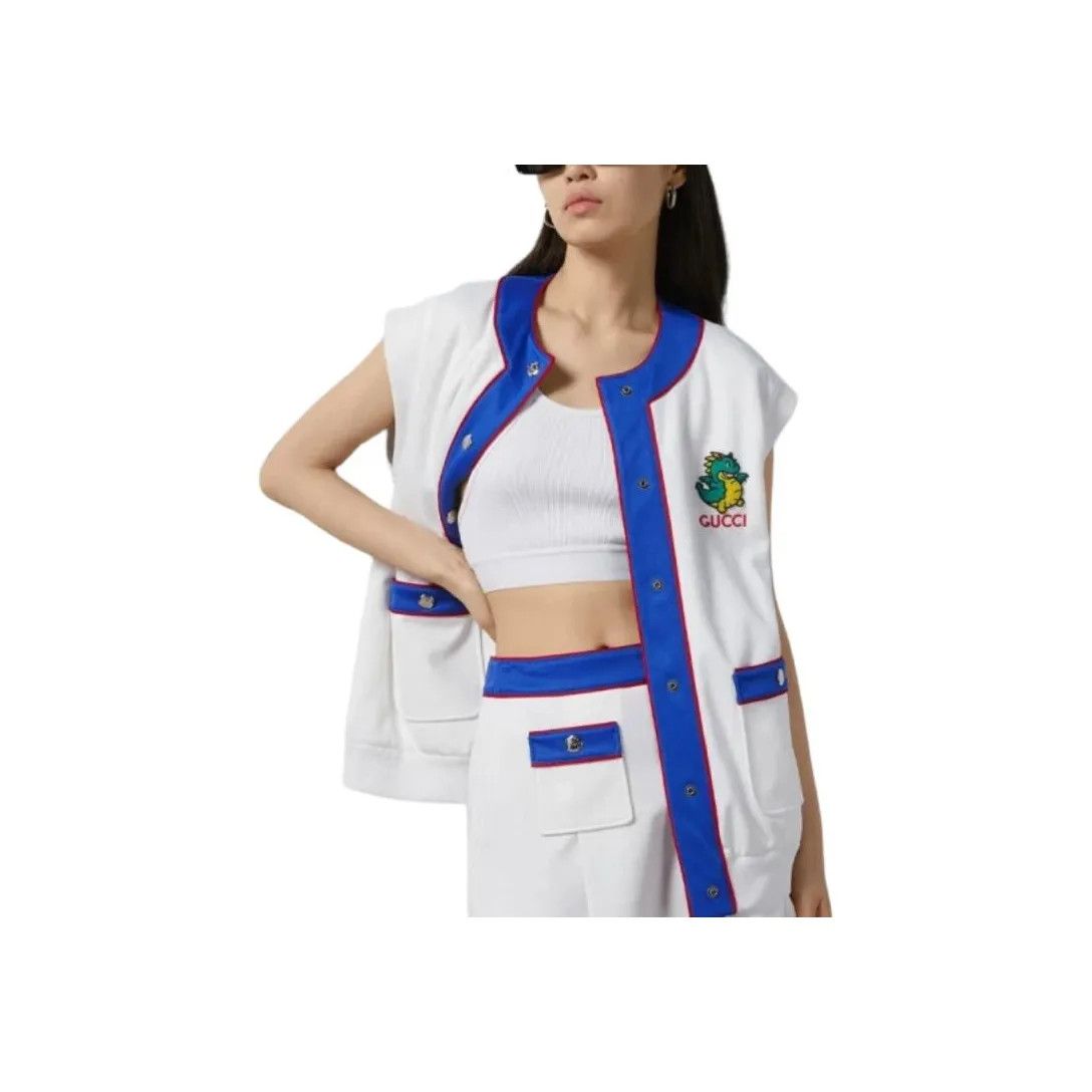 Gucci o1la5ras0526 Lunar New Year Technical Jersey Gilet Size XXS / US 00 / IT 34 - 7 Thumbnail