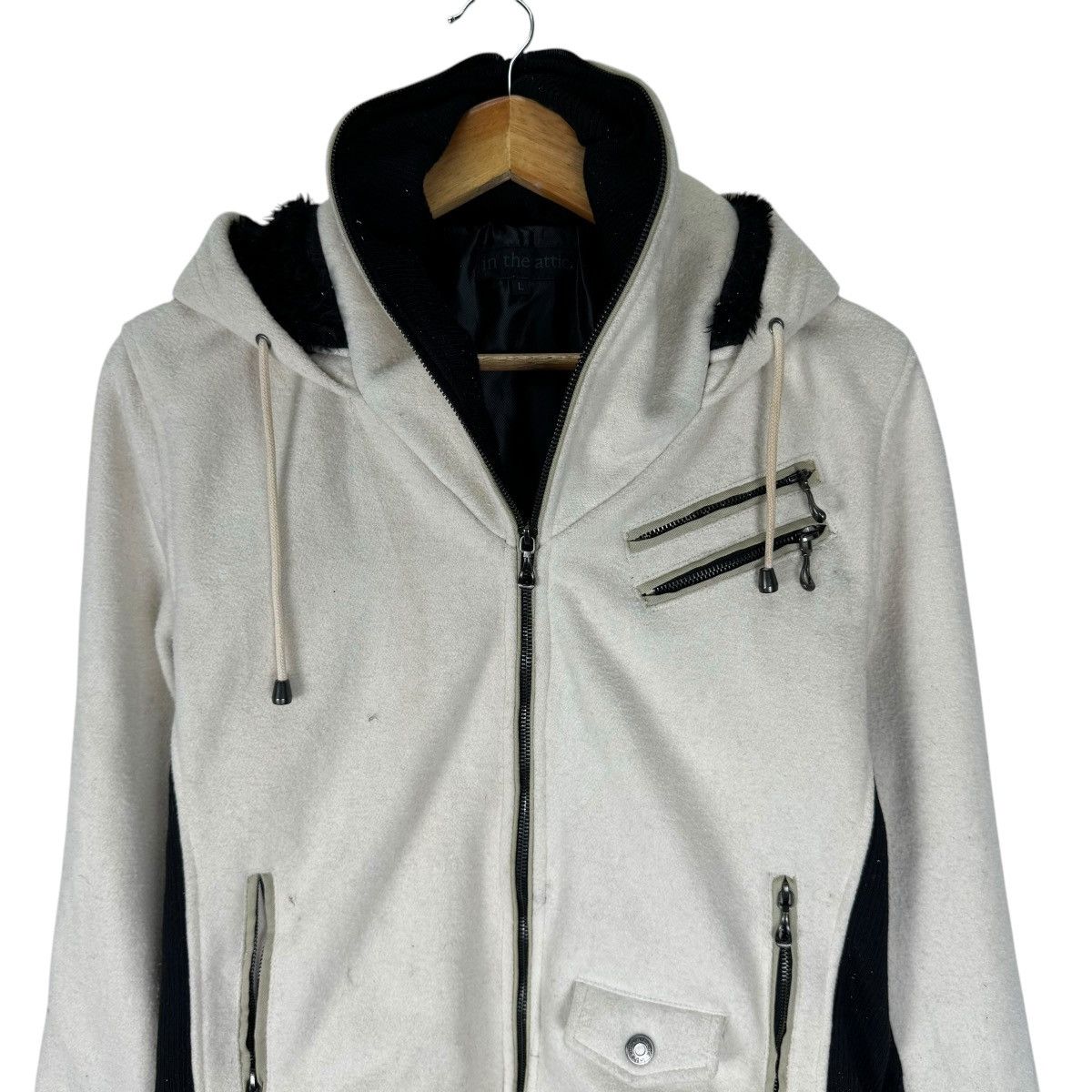 In The Attic 🌟IN THE ATTIC HOODIE FULL ZIP JACKET Size L / US 10 / IT 46 - 3 Thumbnail