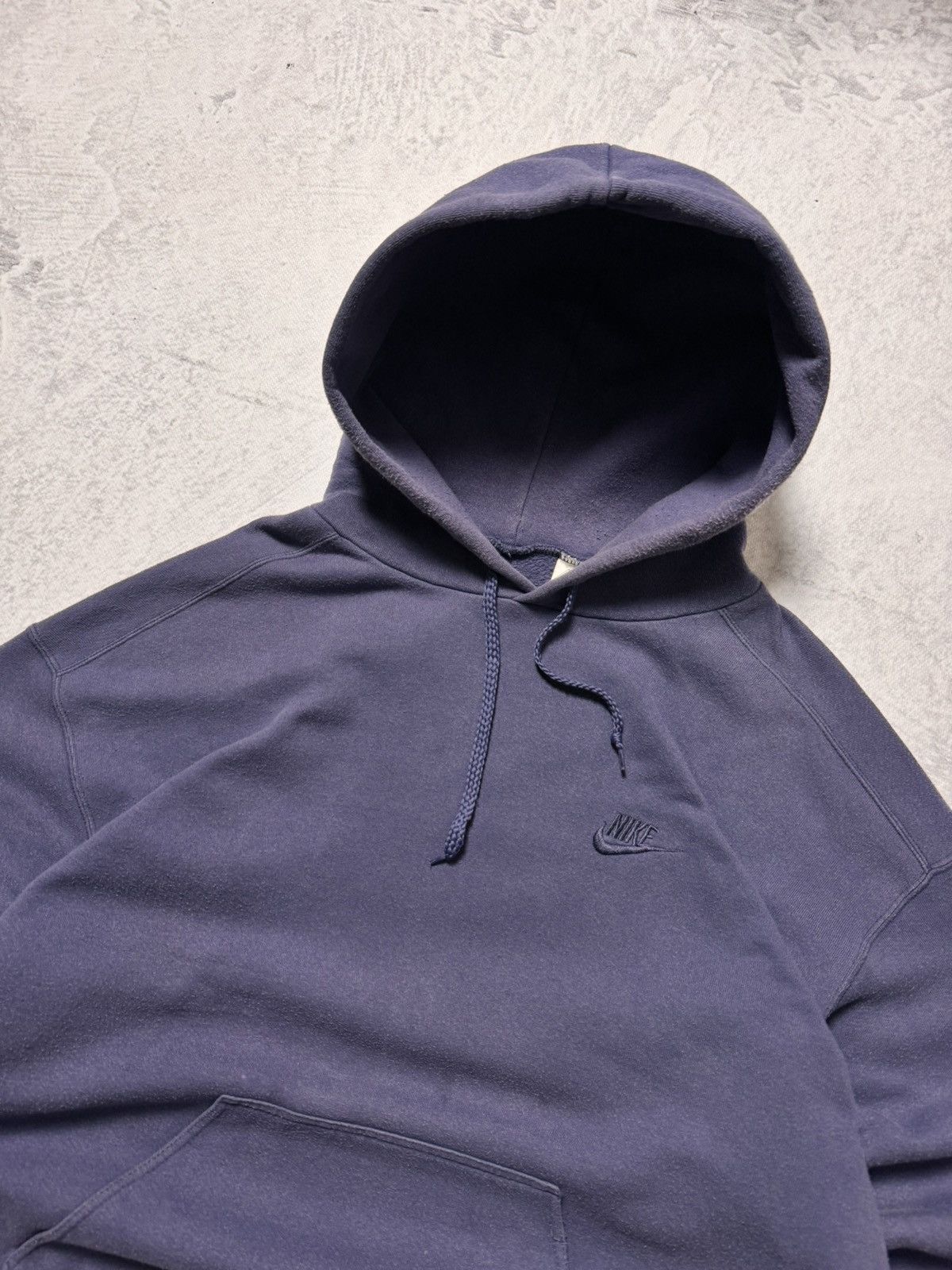 90s Nike Vintage Oversize Boxy Fit Mini Logo Hoodie Spellout