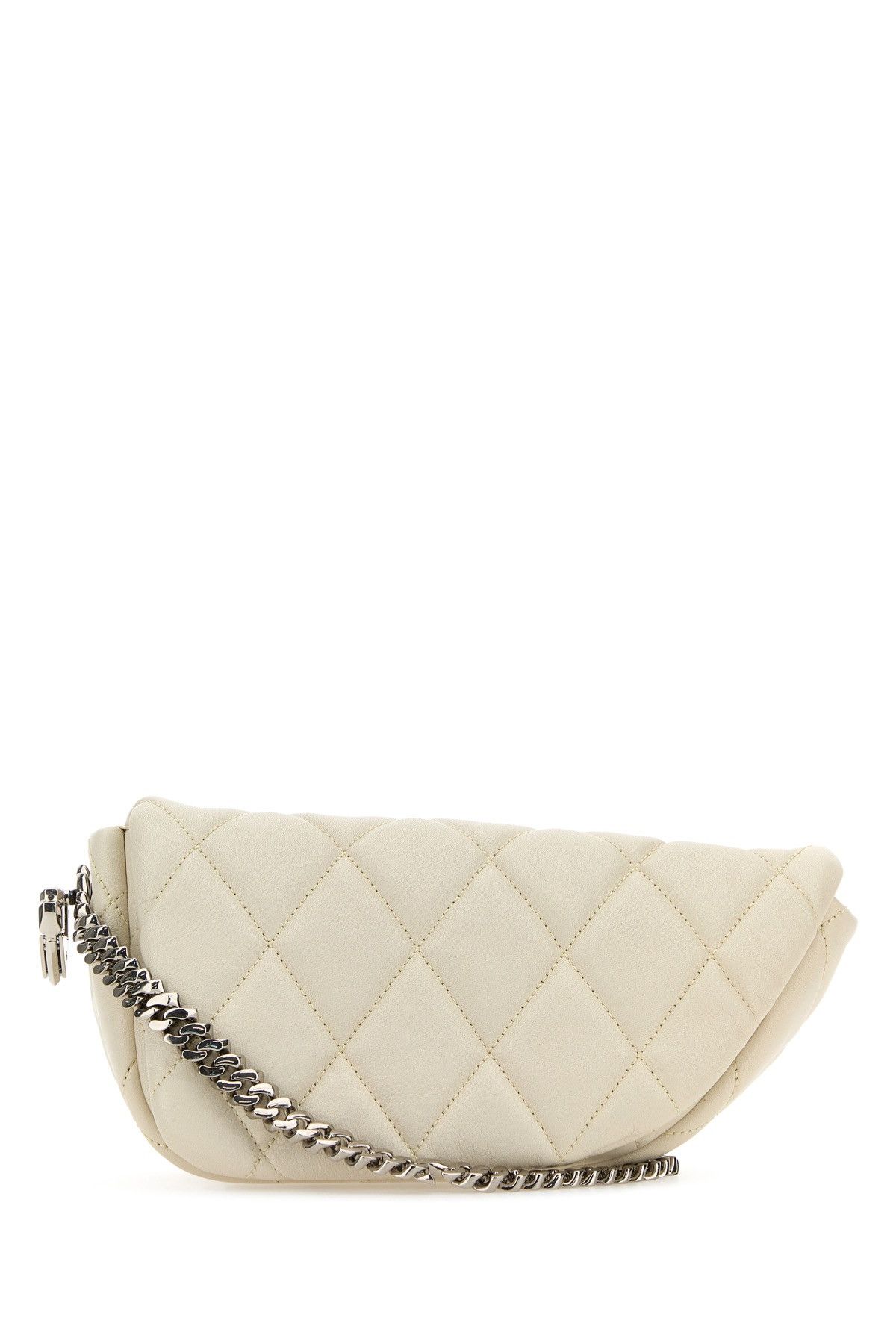 Burberry White Leather Shield Lock Shoulder Bag Size ONE SIZE - 1 Thumbnail