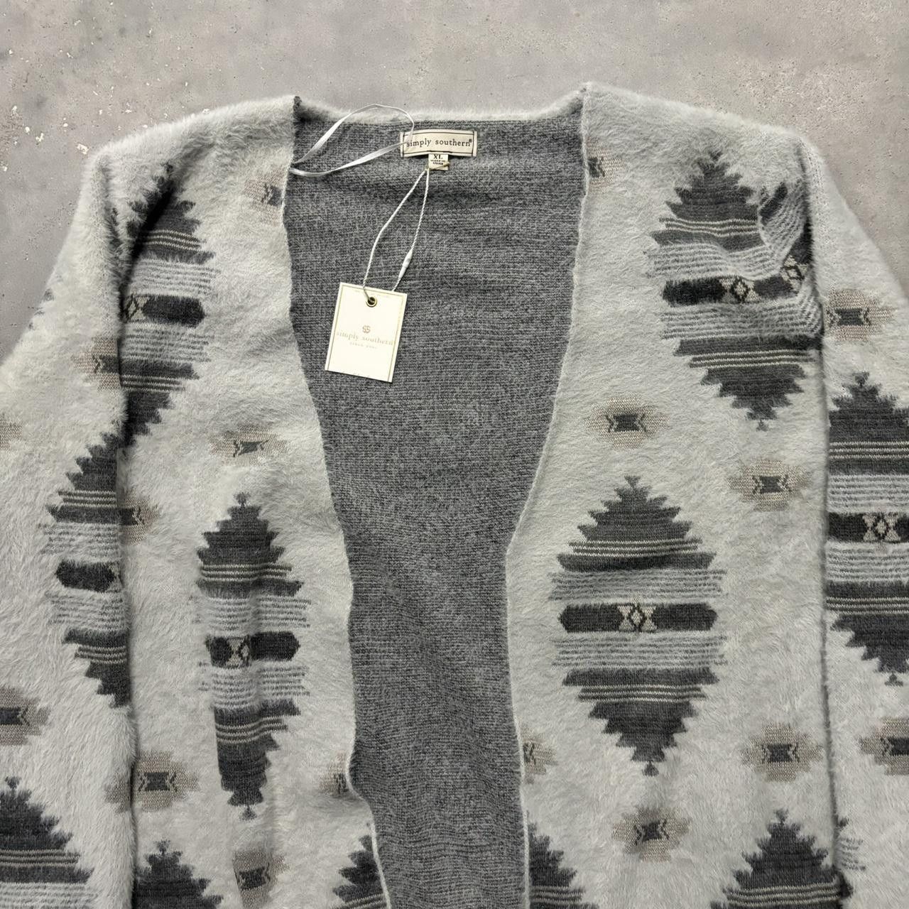 Japanese Brand × Vintage NWT Simply Southern Aztec Pattern Very Soft Cozy Cardigan! Size XL / US 12-14 / IT 48-50 - 2 Thumbnail