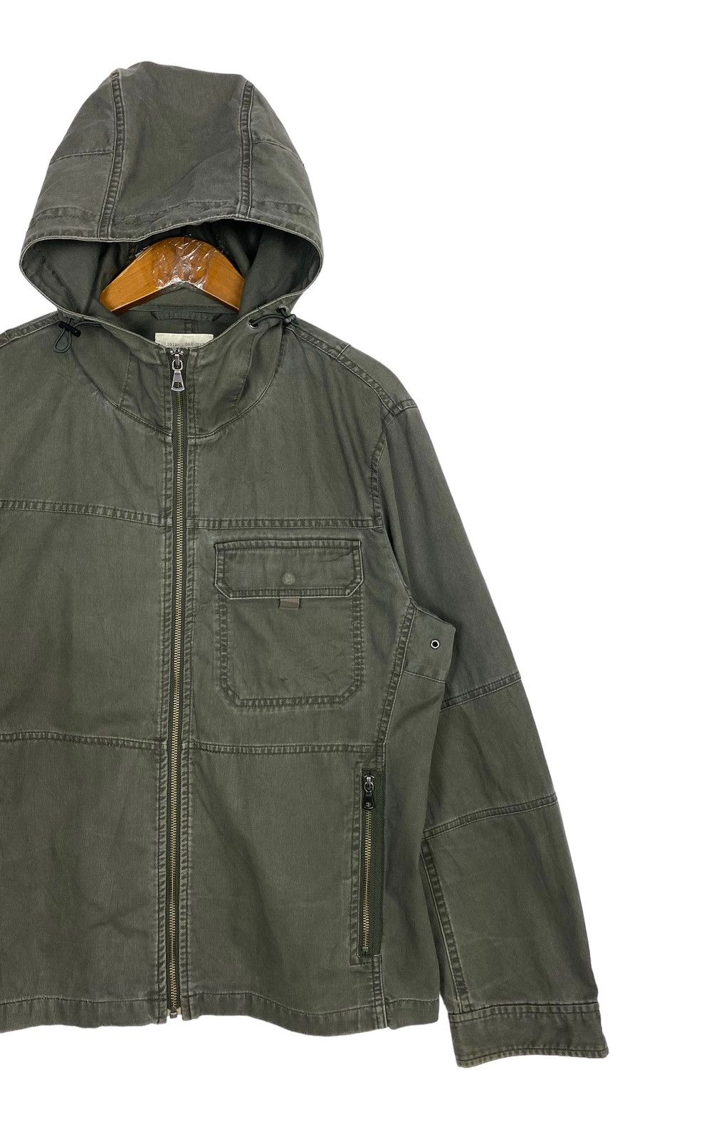 Uniqlo Rare‼️ Uniqlo Military Jacket Hoodie Size US M / EU 48-50 / 2 - 2 Thumbnail
