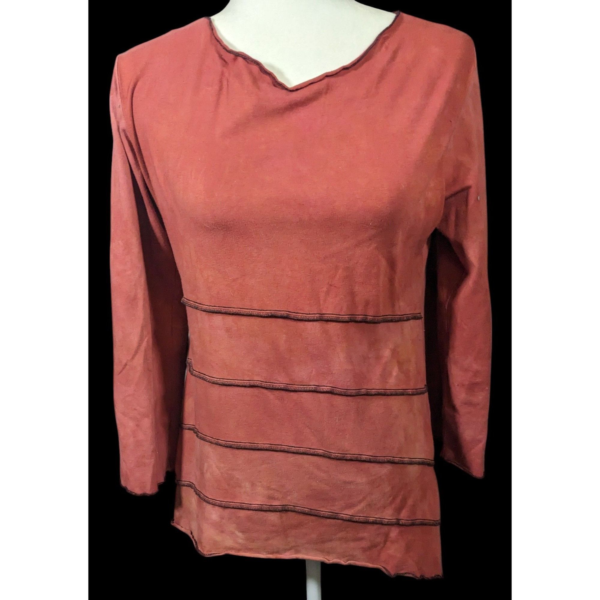 Other Jude Stuecker Bohemian Medieval Asymmetrical Terra Cotta Top Size S / US 4 / IT 40 - 1 Thumbnail