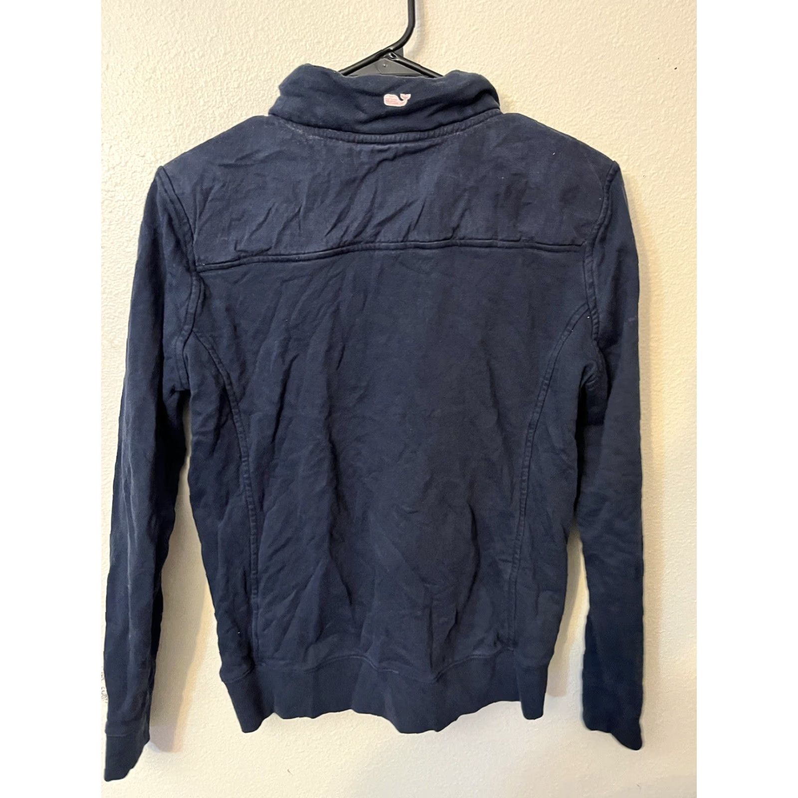 Vineyard Vines VINTAGE Vineyard Vines Women's Sweater Pullover 1/4 Zip Long Sleeve Size M Blue Fall/Winter Mens Size M / US 6-8 / IT 42-44 - 3 Thumbnail