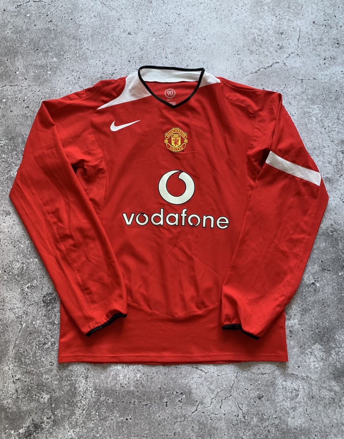 Nike 🔥NIKE MANCTESTER UNITED 2004/2006 LONG SLEEVE SOCCER JERSEY Size US M / EU 48-50 / 2 - 1 Thumbnail