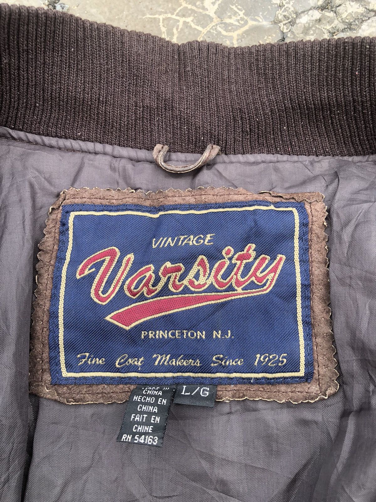 Vintage Vintage Leather Suede Fullzip Varsity Jacket Size US XL / EU 56 / 4 - 21 Thumbnail