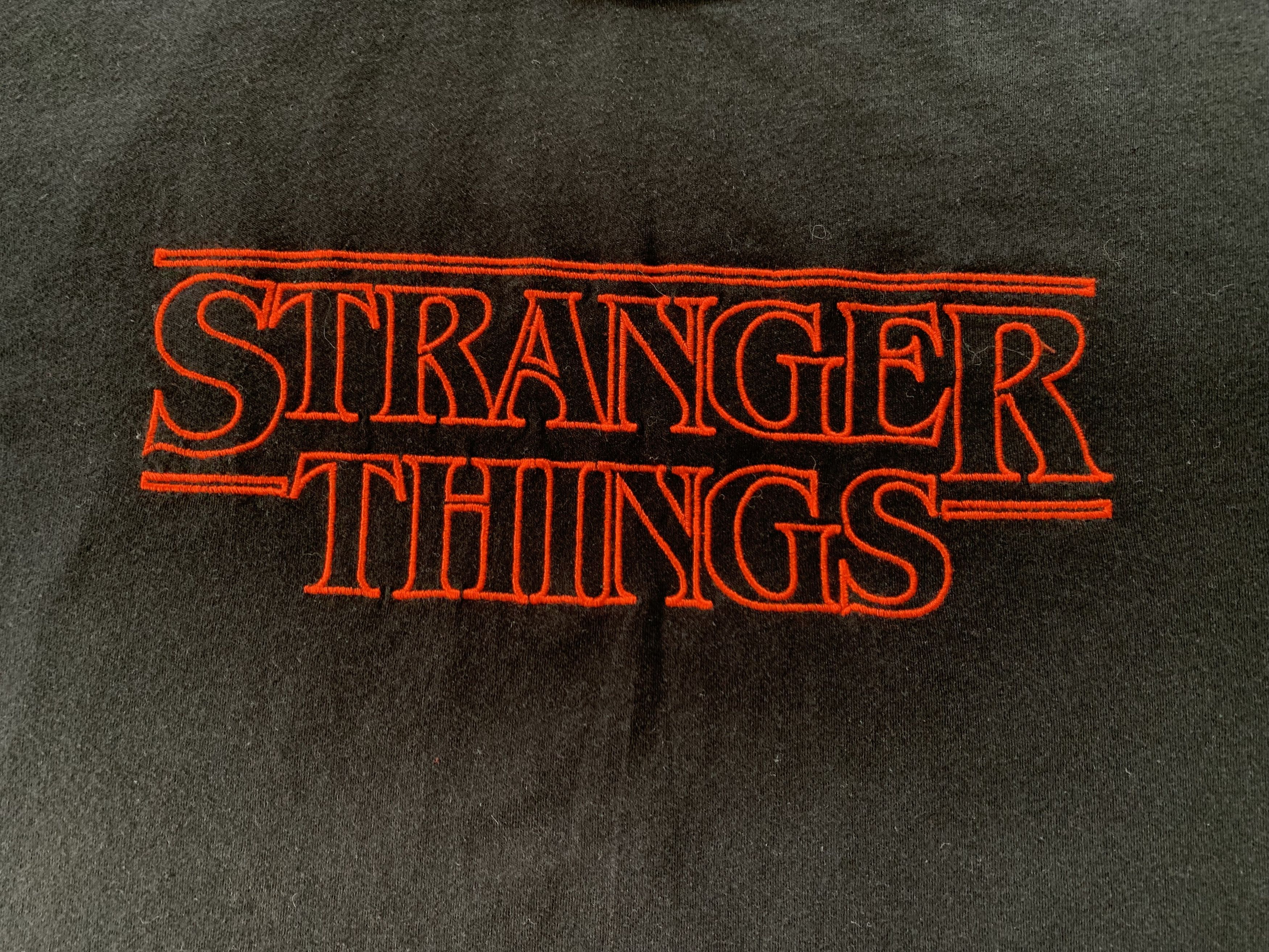 Other Stranger Things Black Printed T Shirt Size US XXL / EU 58 / 5 - 5 Thumbnail