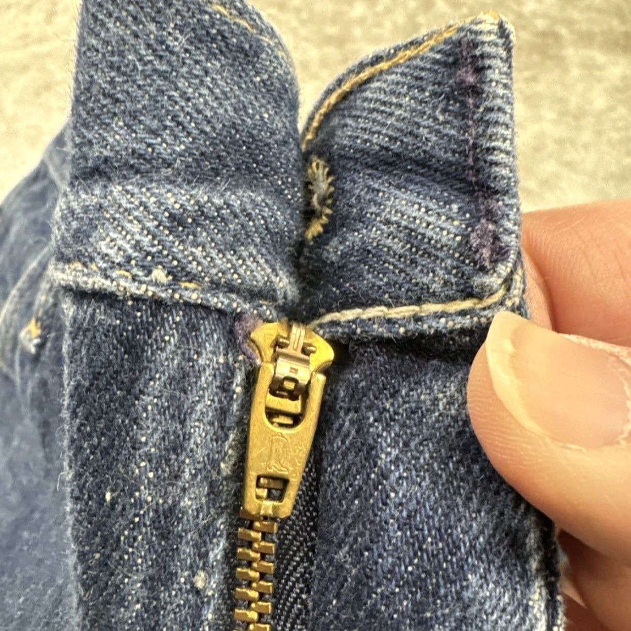 Denime VINTAGE Rustler Jeans Mens 34x36 Blue Straight Leg 90s Made USA Denim Classic Size US 34 / EU 50 - 5 Thumbnail