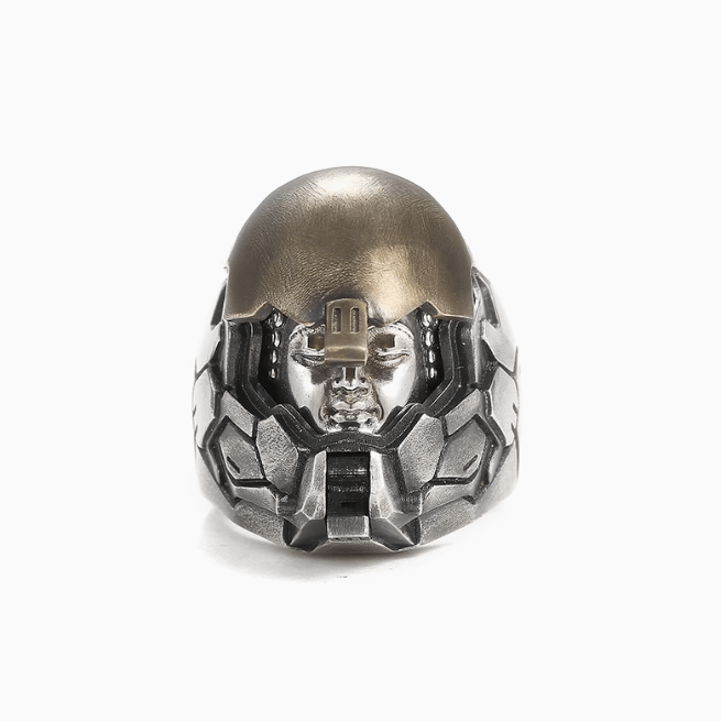 Jewelry Cyberpunk Jewelry Rings Open Size Chrome Ring (Size 7-13) Size ONE SIZE - 2 Thumbnail