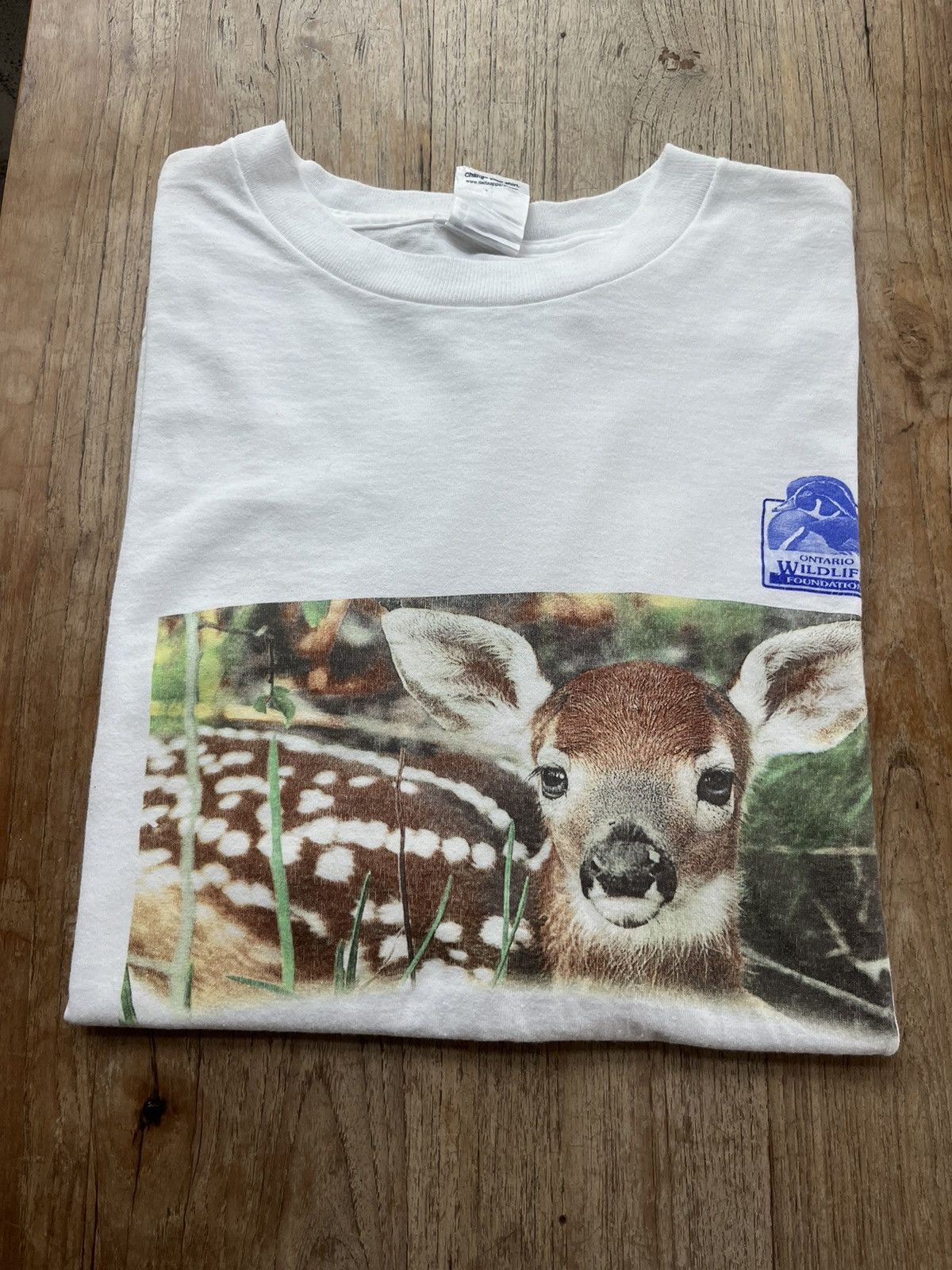 Vintage Vintage Deer Ontario Wildlife Foundation 00’s Tshirt Size US L / EU 52-54 / 3 - 1 Thumbnail