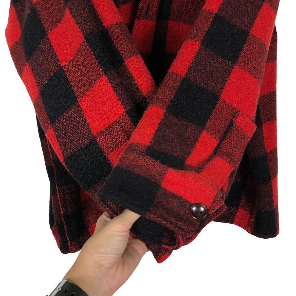 Vintage 🔥70’s Vintage Woolrich Wool Jacket Work Tartan Design Size US M / EU 48-50 / 2 - 14 Thumbnail