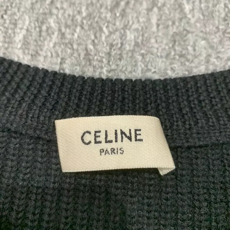 Celine Celine Black Embroidered Knit Sweater Size L Size L / US 10 / IT 46 - 5 Thumbnail
