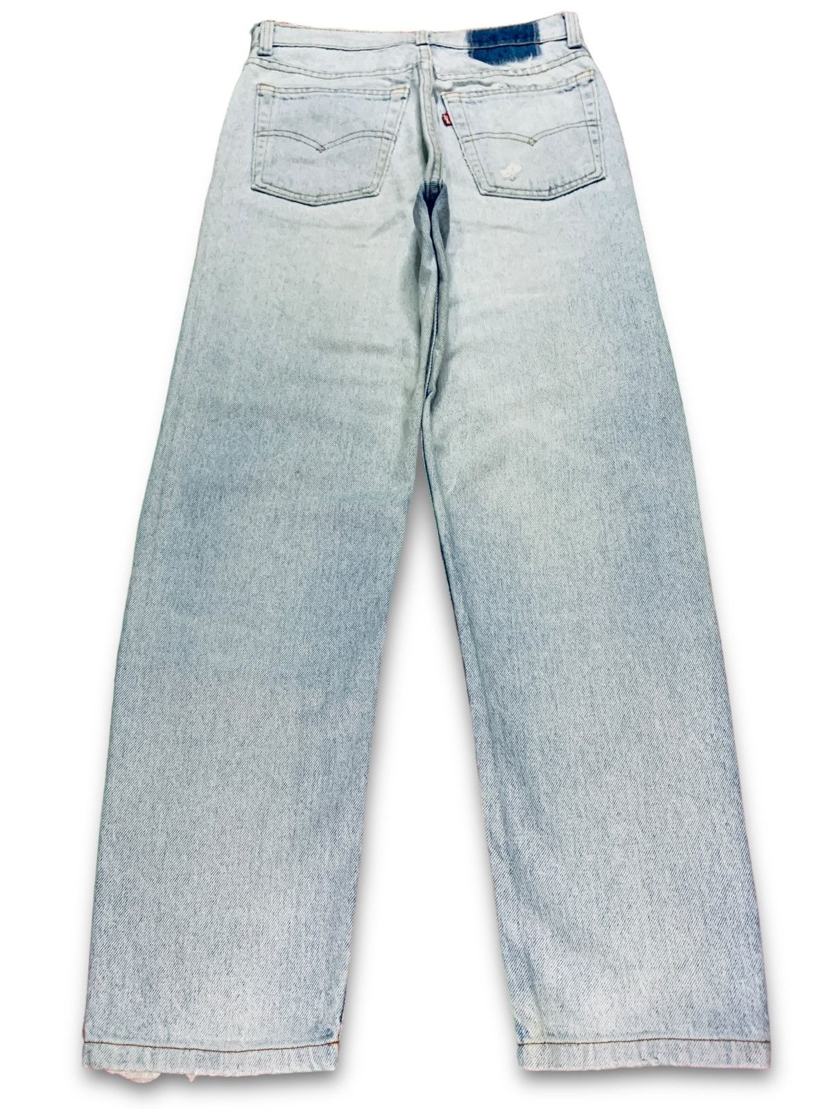 Levi's × Levi's Vintage Clothing Vintage 90s Levis Light Wash Distressed Ripped Jeans 30x30 Size US 30 / EU 46 - 2 Thumbnail
