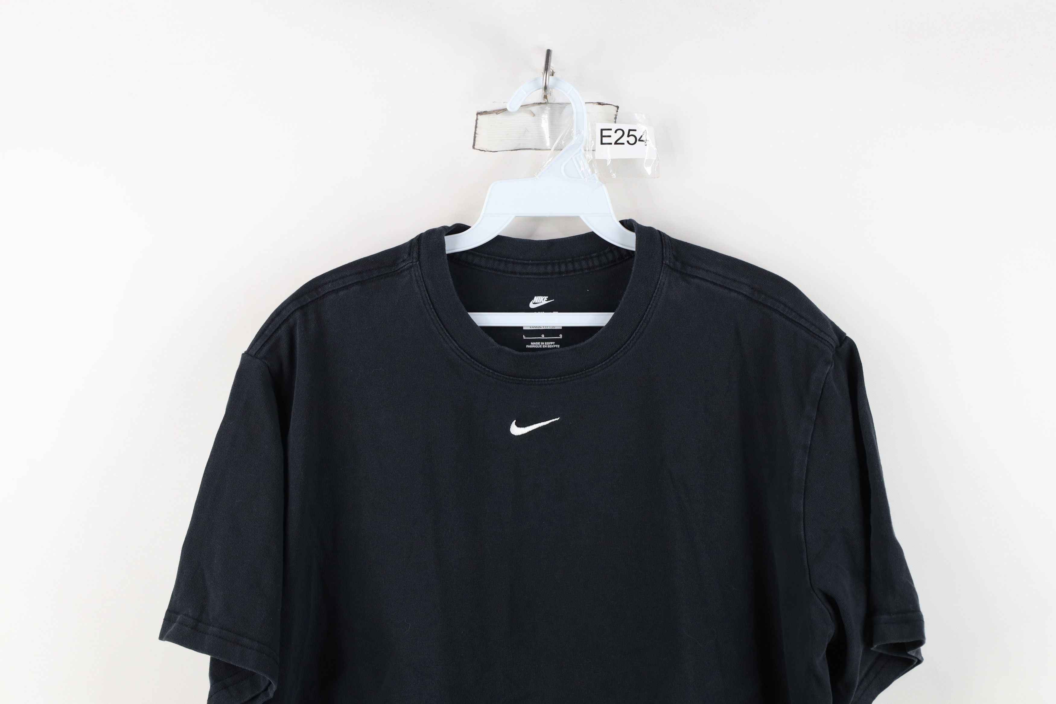 Nike Vintage Y2K Nike Center Swoosh Loose Fit Cropped T-Shirt Size L / US 10 / IT 46 - 2 Thumbnail