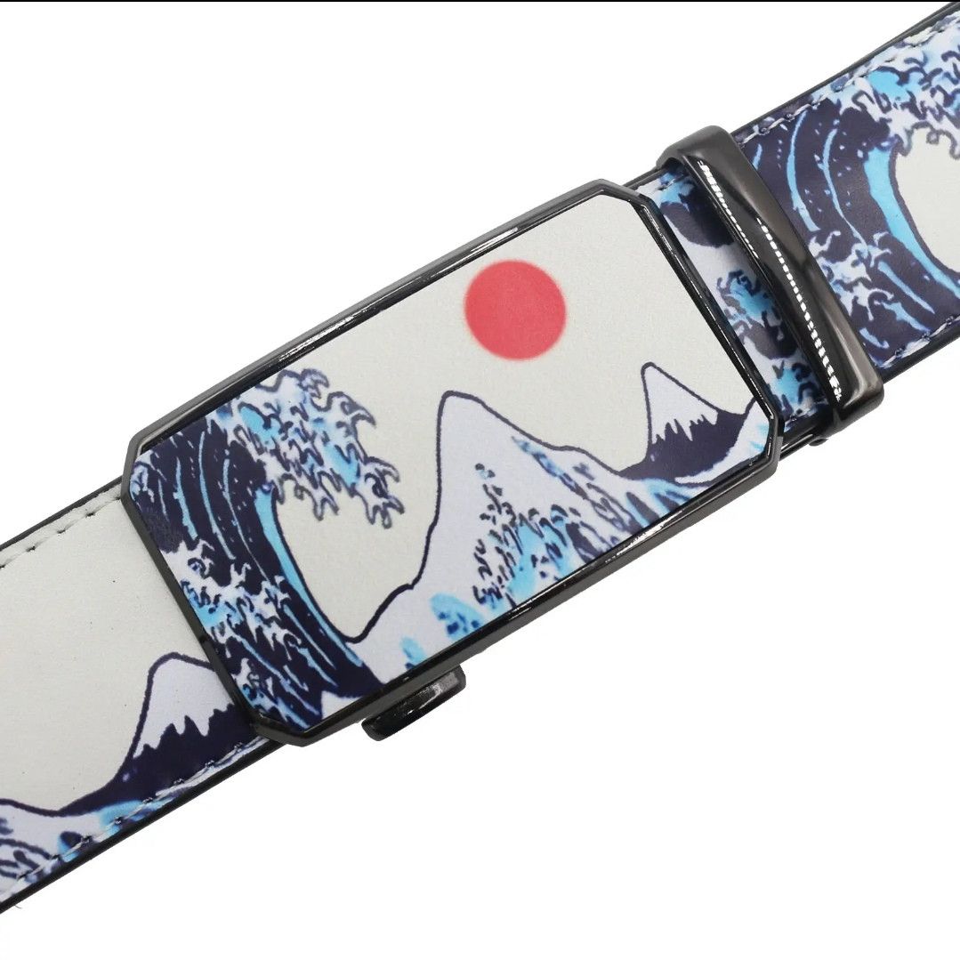 Japanese Brand Sea Sun Print Belt Size ONE SIZE - 5 Thumbnail