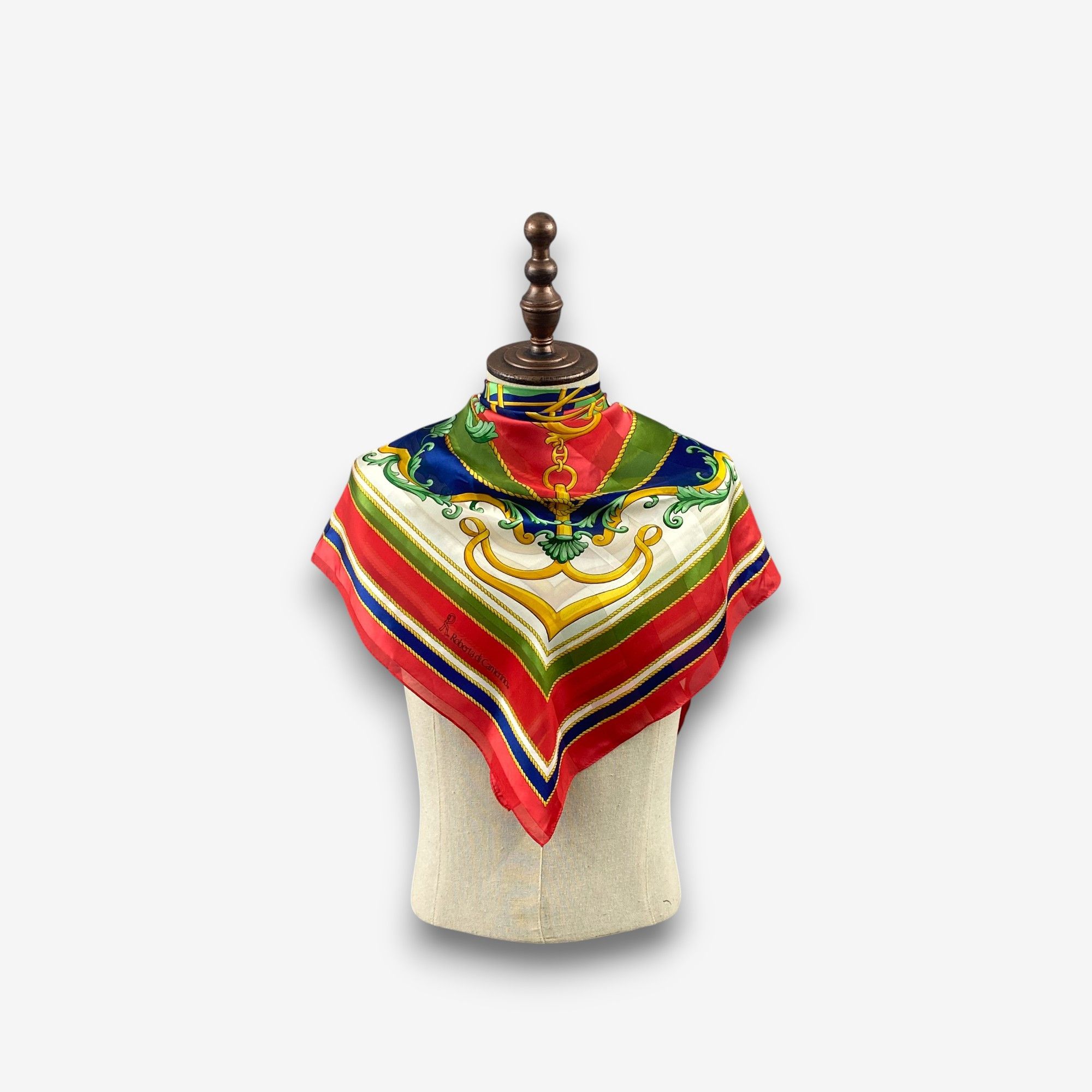 Roberta di Camerino Vintage Roberta di Camerino SILK Scarf Twill Stole Scarves Size ONE SIZE - 2 Thumbnail