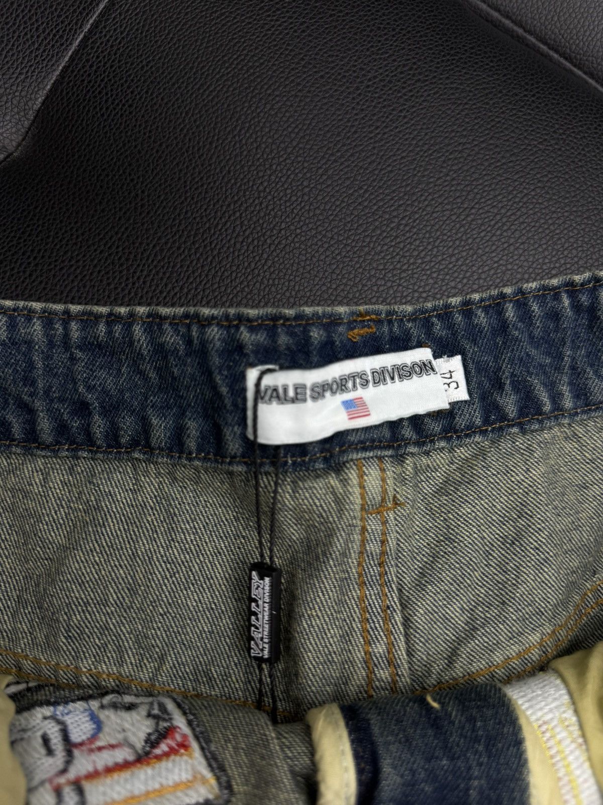 Vale Vale Blue Denim Patchwork Shorts Size 34 (Brand New) Size US 34 / EU 50 - 8 Thumbnail