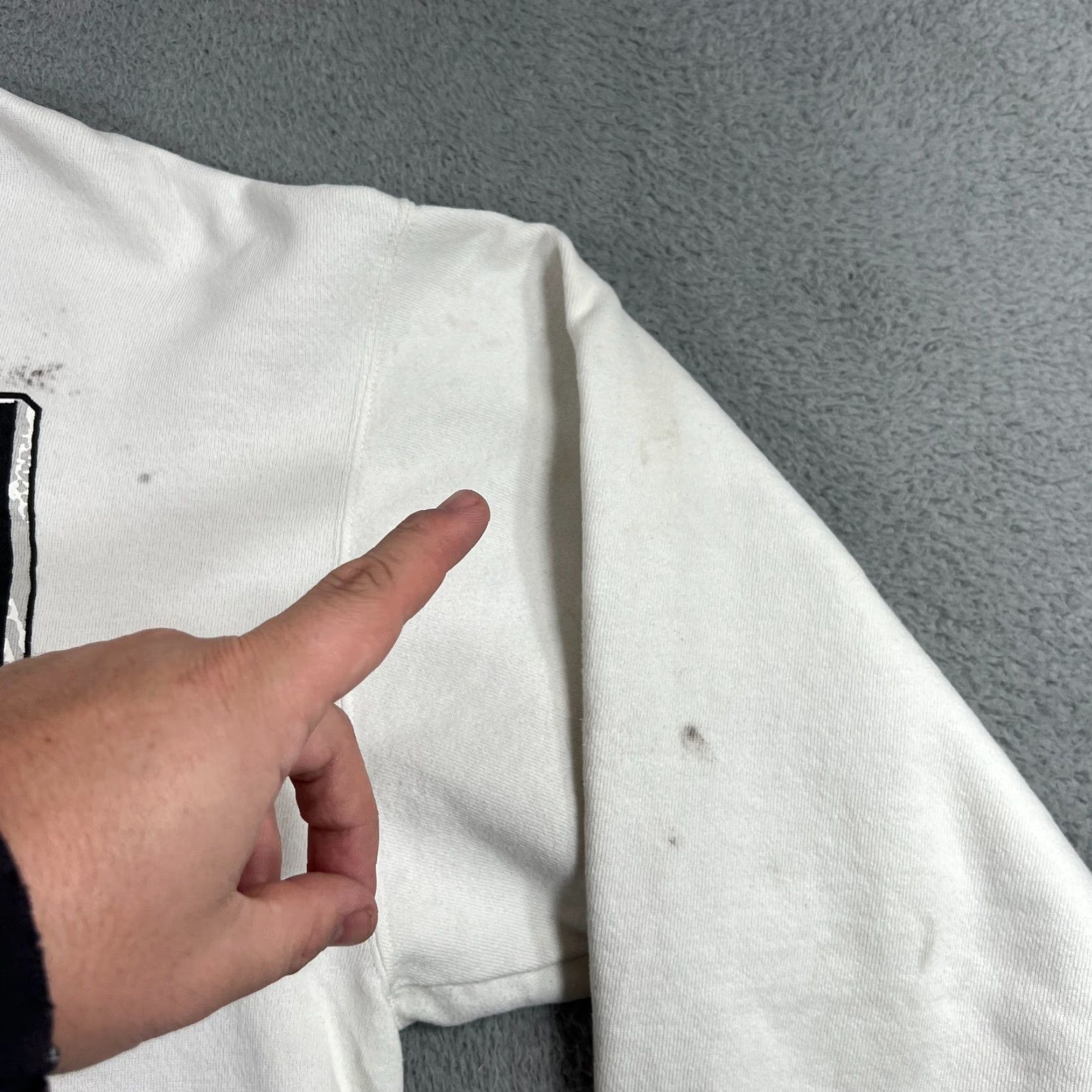 Nike VINTAGE 90s Nike Spellout Crewneck Sweatshirt XL White Just Do It Made in USA Mens Size US XL / EU 56 / 4 - 7 Thumbnail