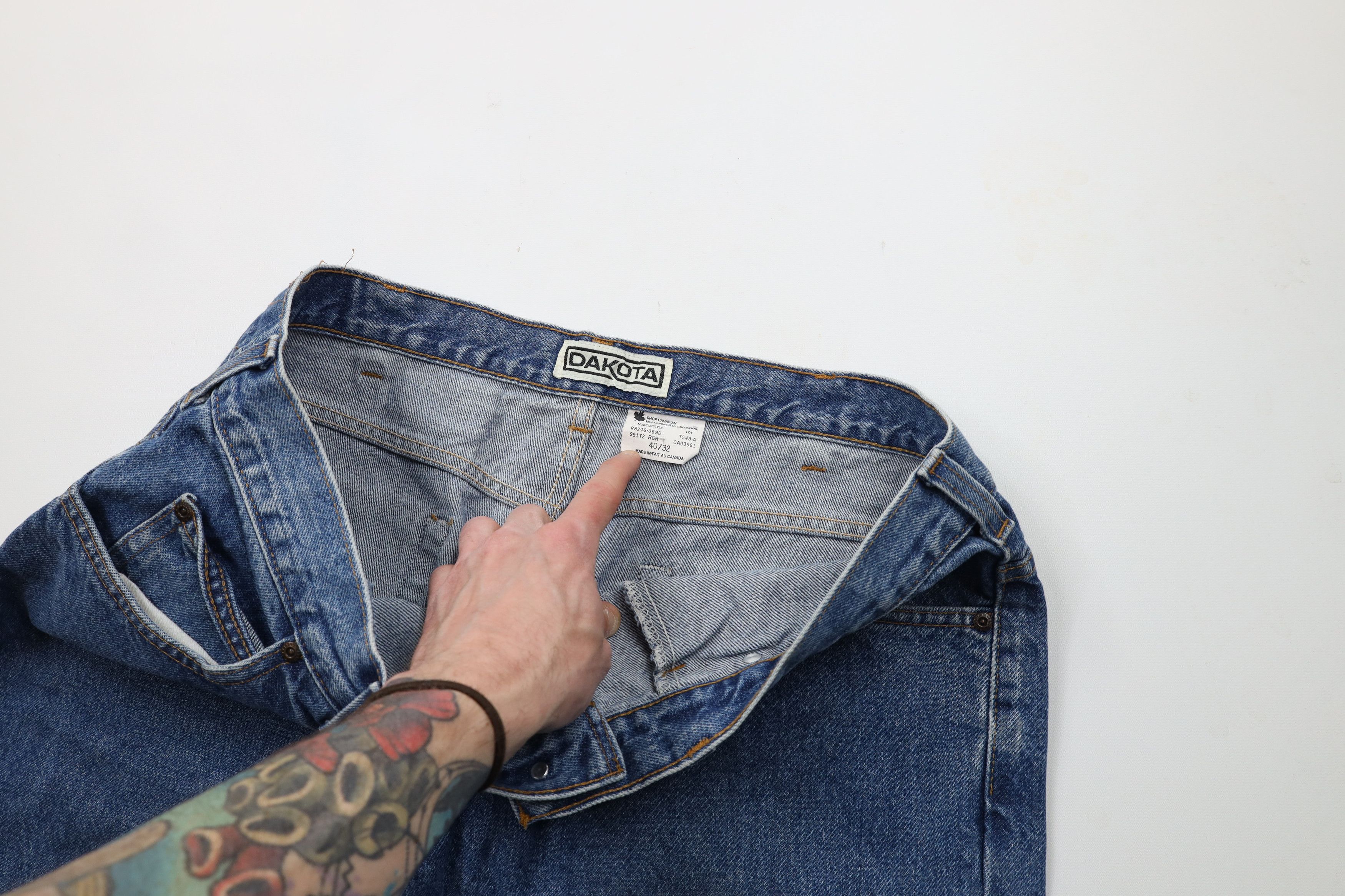 Vintage Vintage 90s Streetwear Baggy Fit Wide Leg Denim Jeans Blue Size US 40 / EU 56 - 7 Thumbnail