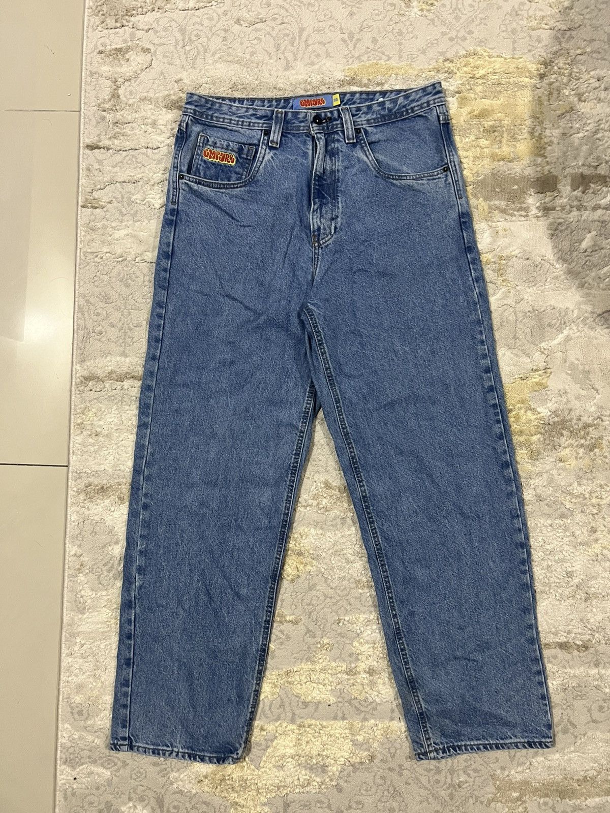 Empyre Y2K Empyre Loose Fit Light Wash Baggy Jeans Denim Skate Size US 32 / EU 48 - 1 Thumbnail