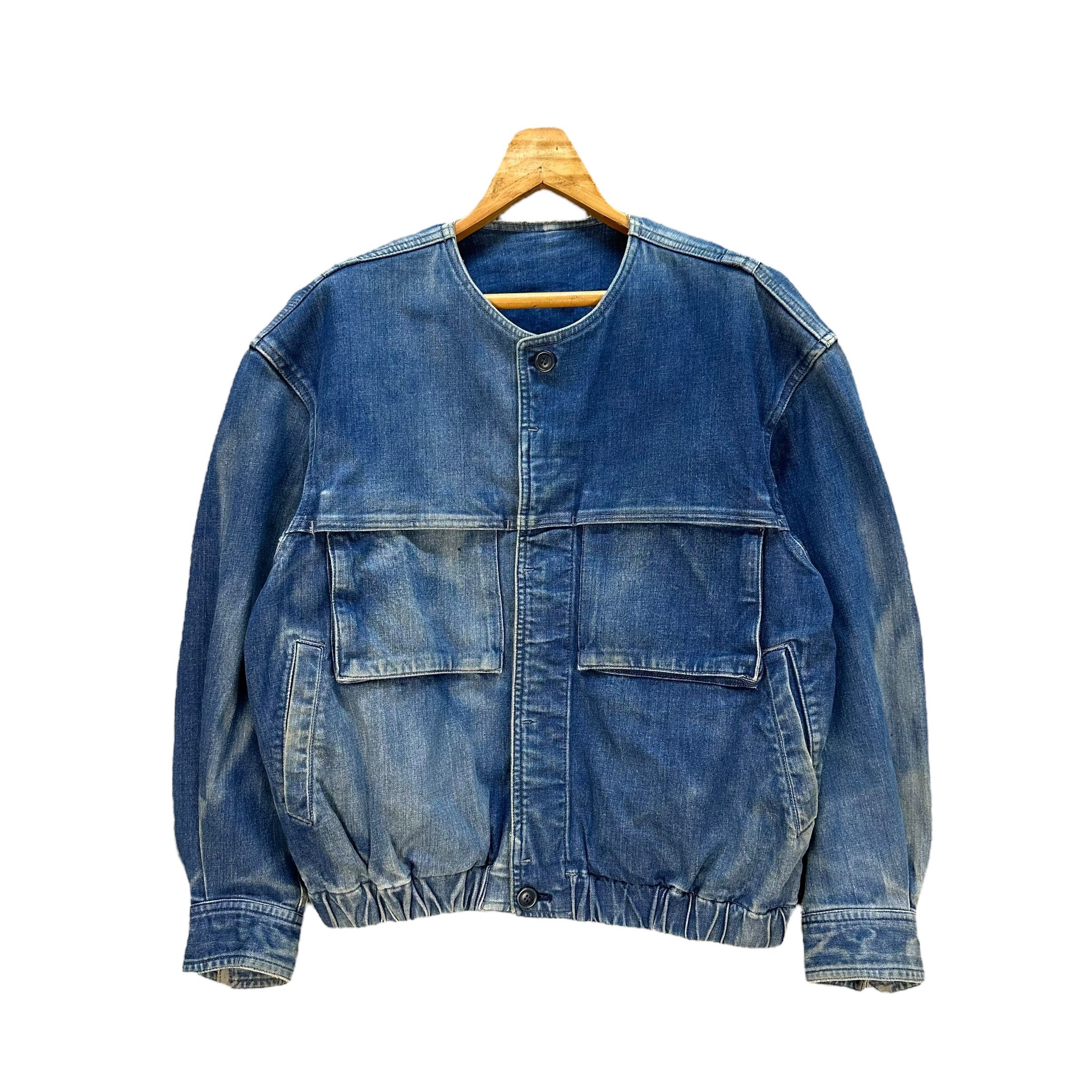 Issey Miyake 90's ISSEY MIYAKE MEN Brush Label Jeans Jacket #1510-A62 Size US M / EU 48-50 / 2 - 1 Thumbnail