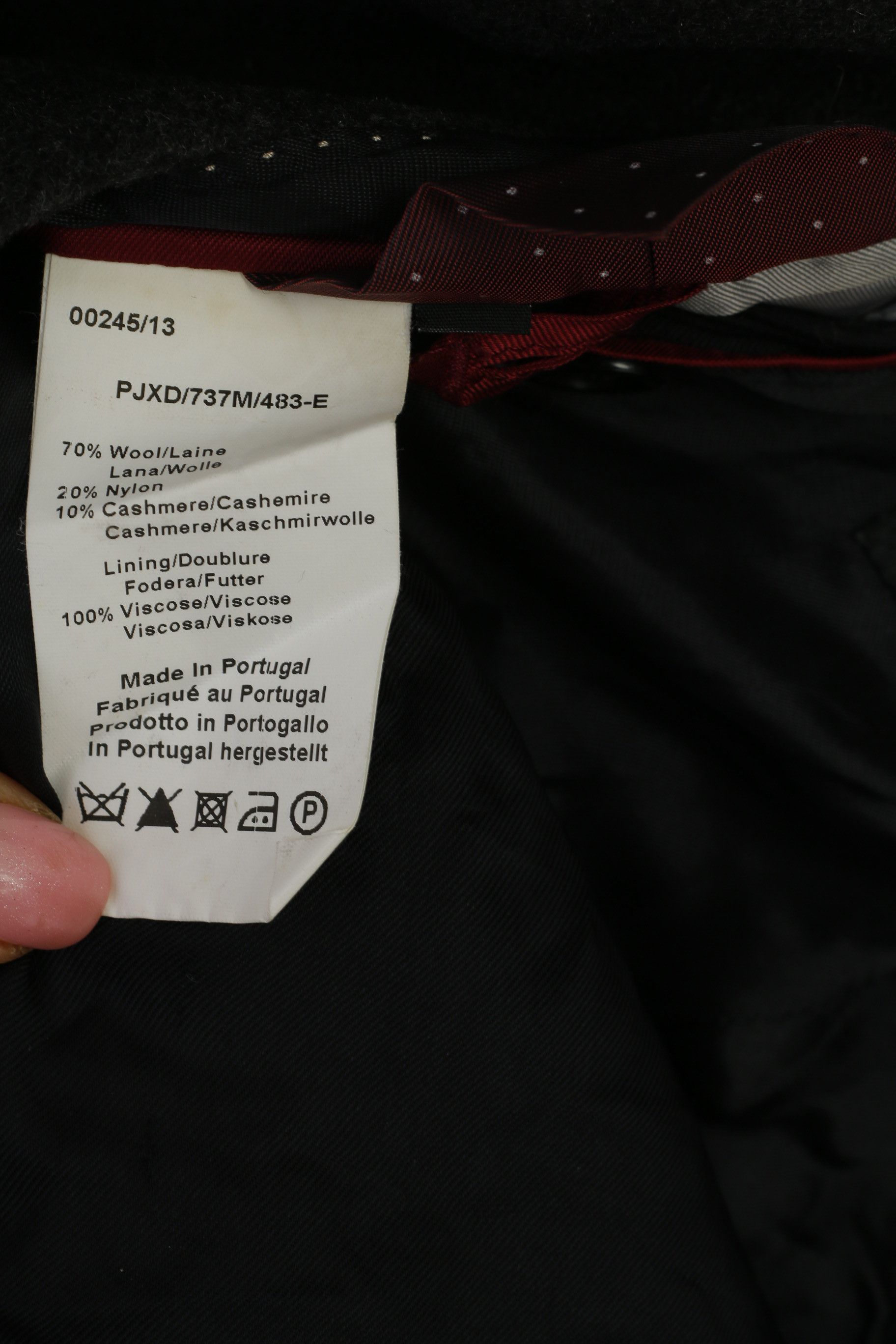 Paul Smith Paul Smith Men M Coat Charcoal Wool Cashmere 8904 Size US M / EU 48-50 / 2 - 6 Thumbnail