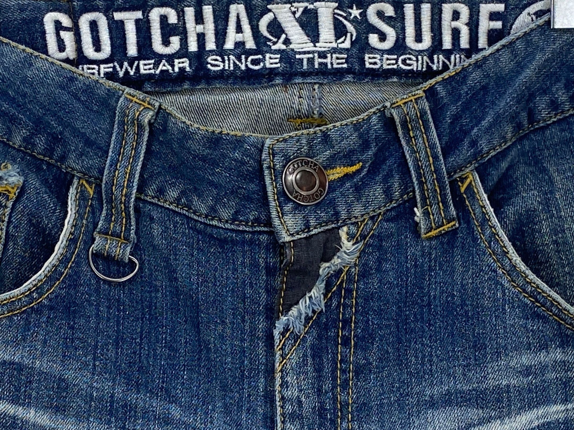 Japanese Brand Gotcha J-Shape Skateboard Surf Jeans Size US 32 / EU 48 - 10 Thumbnail