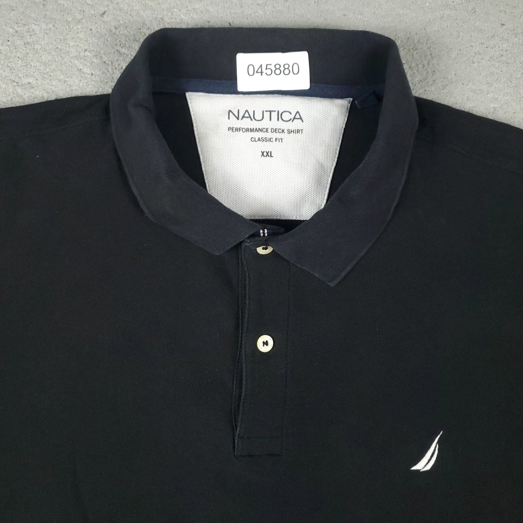 Nautica Nautica Polo Shirt 2XL Black Casual Short Sleeve Mens Size US XXL / EU 58 / 5 - 2 Thumbnail