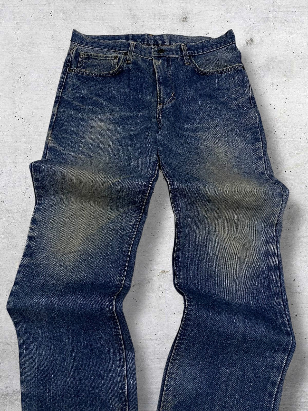 Edwin VINTAGE EDWIN DESIGNER 90S JAPAN MUDWASH DISTRESSED OG DENIM Size US 33 - 4 Thumbnail