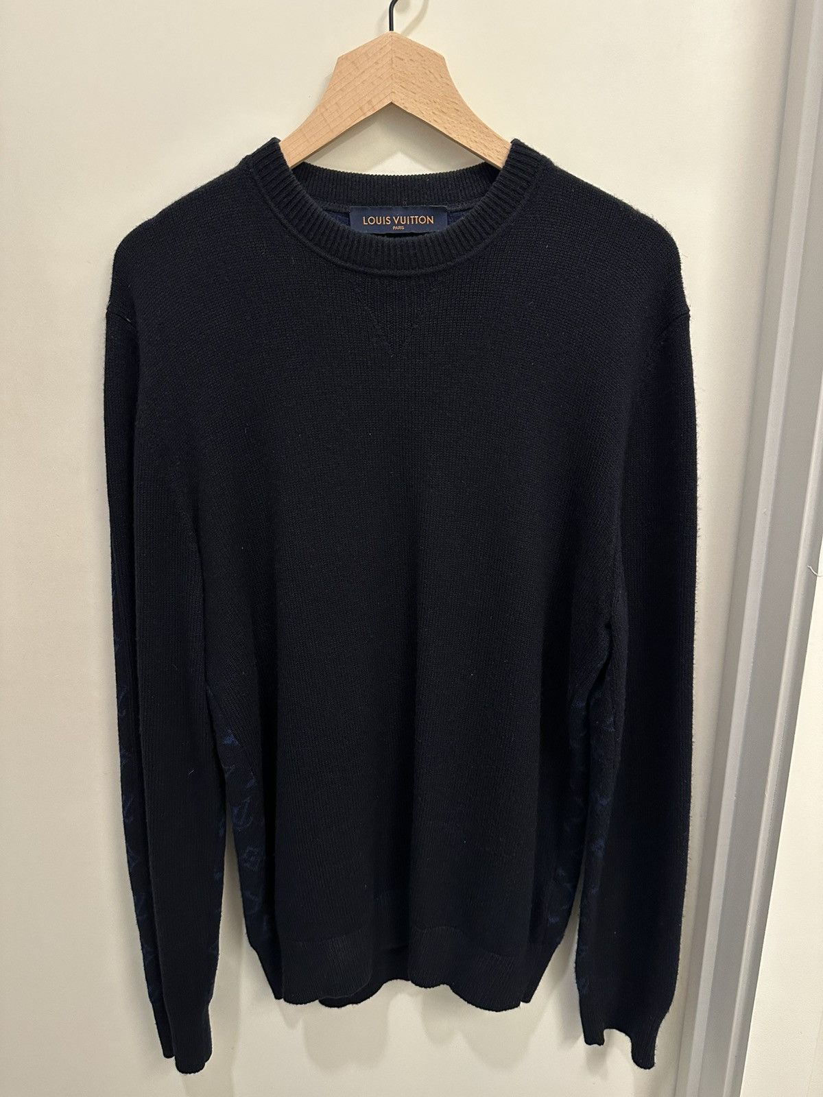 Louis Vuitton Louis Vuitton Half And Half Monogram Crewneck Size US L / EU 52-54 / 3 - 1 Thumbnail