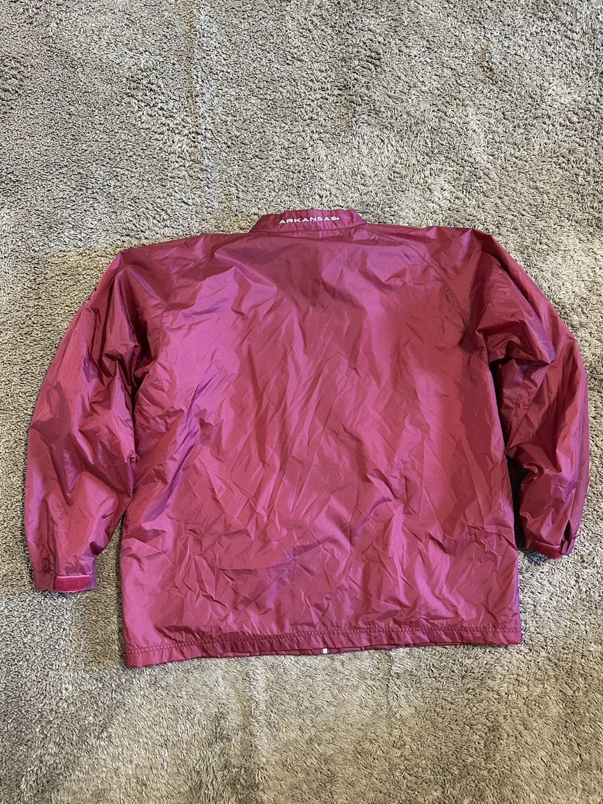 NCAA Vintage NCAA Arkansas Razorbacks windbreaker 00s size XL Size US XL / EU 56 / 4 - 6 Thumbnail