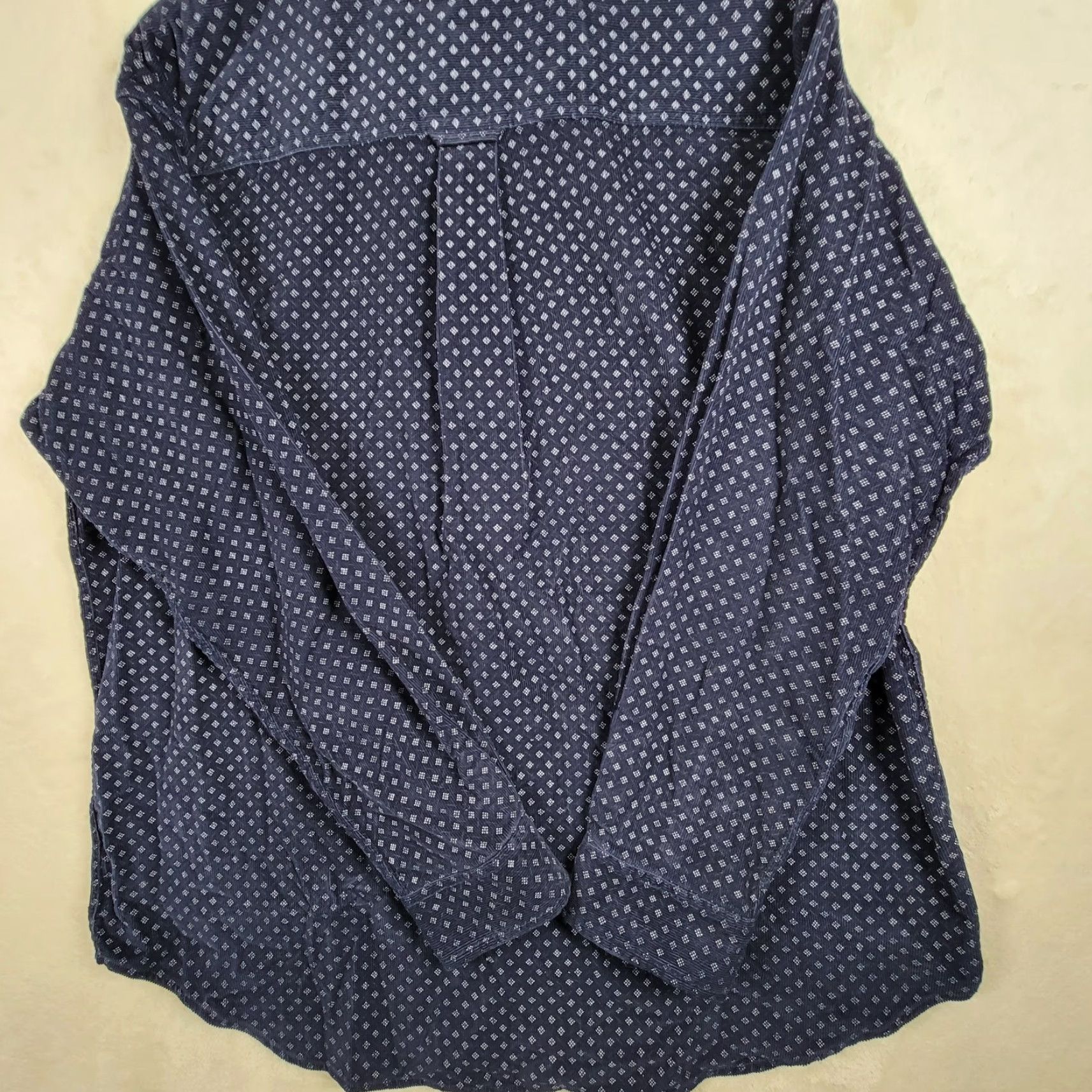 Vintage Northwest Territory Shirt Mens Large Blue Long Sleeve Button Down Diamond Print Size US L / EU 52-54 / 3 - 3 Thumbnail